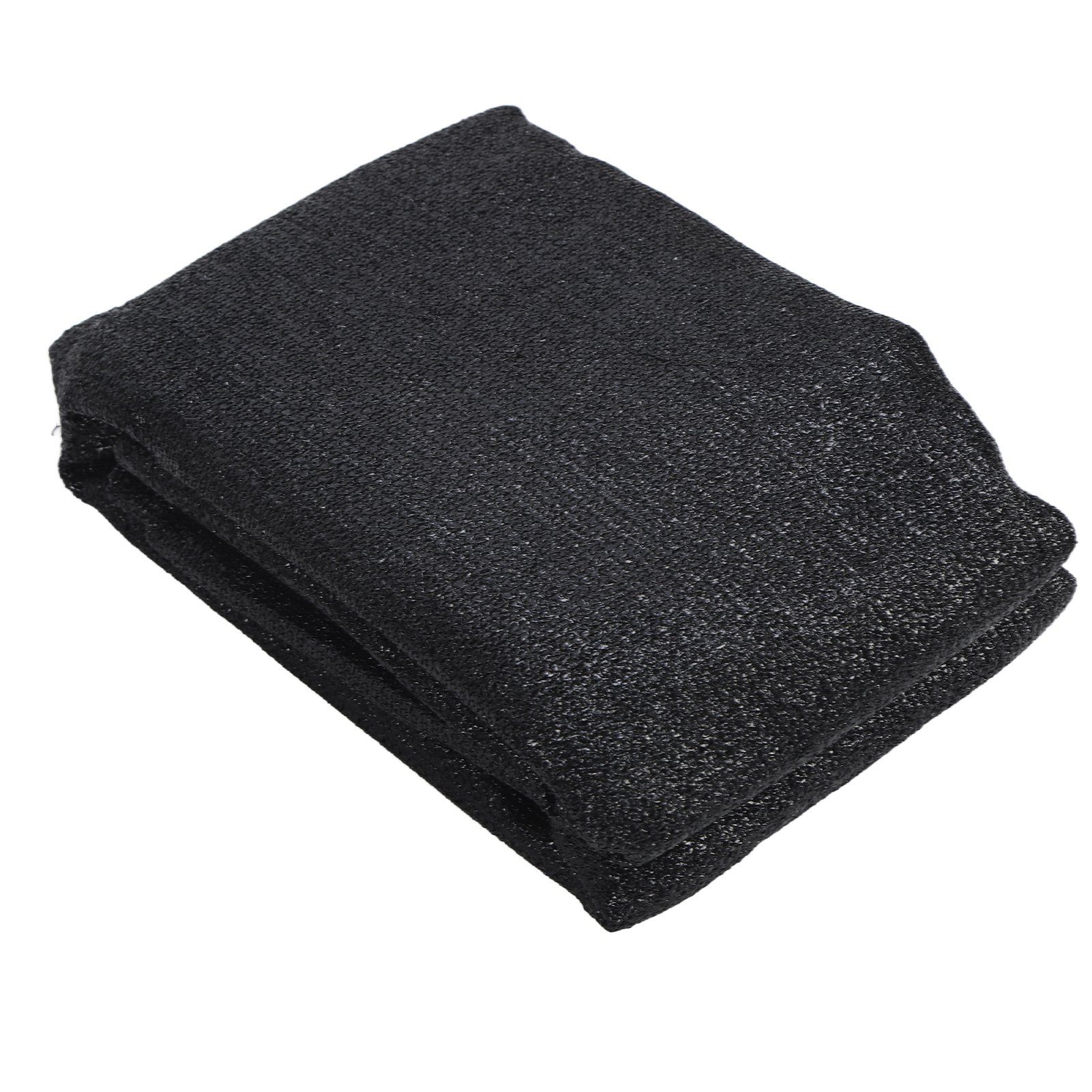 Balcony Privacy Screen Fence Cover HDPE UV Protection Privacy Screen Fence for Deck Patio Backyard Outdoor Pool Black - Image 2
