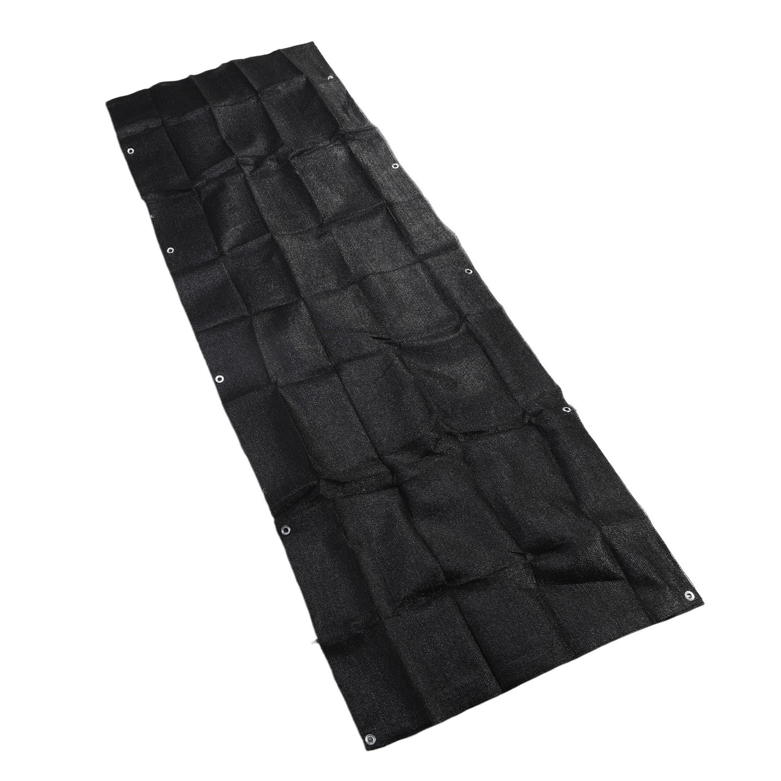 Balcony Privacy Screen Fence Cover HDPE UV Protection Privacy Screen Fence for Deck Patio Backyard Outdoor Pool Black - Image 8