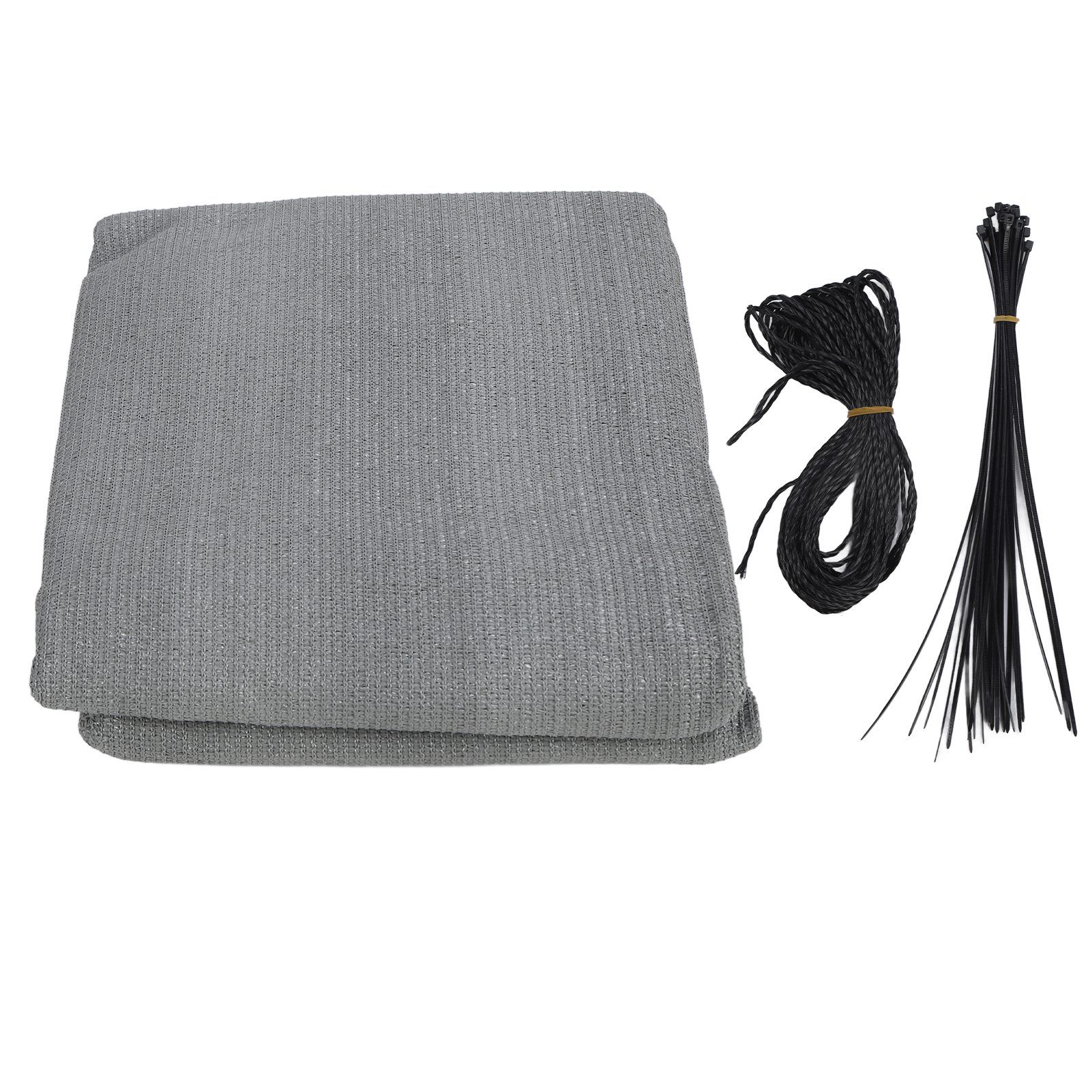Balcony Privacy Screen Fence Cover HDPE UV Protection Privacy Screen Fence for Deck Patio Backyard Outdoor Pool Light Gray - Image 1