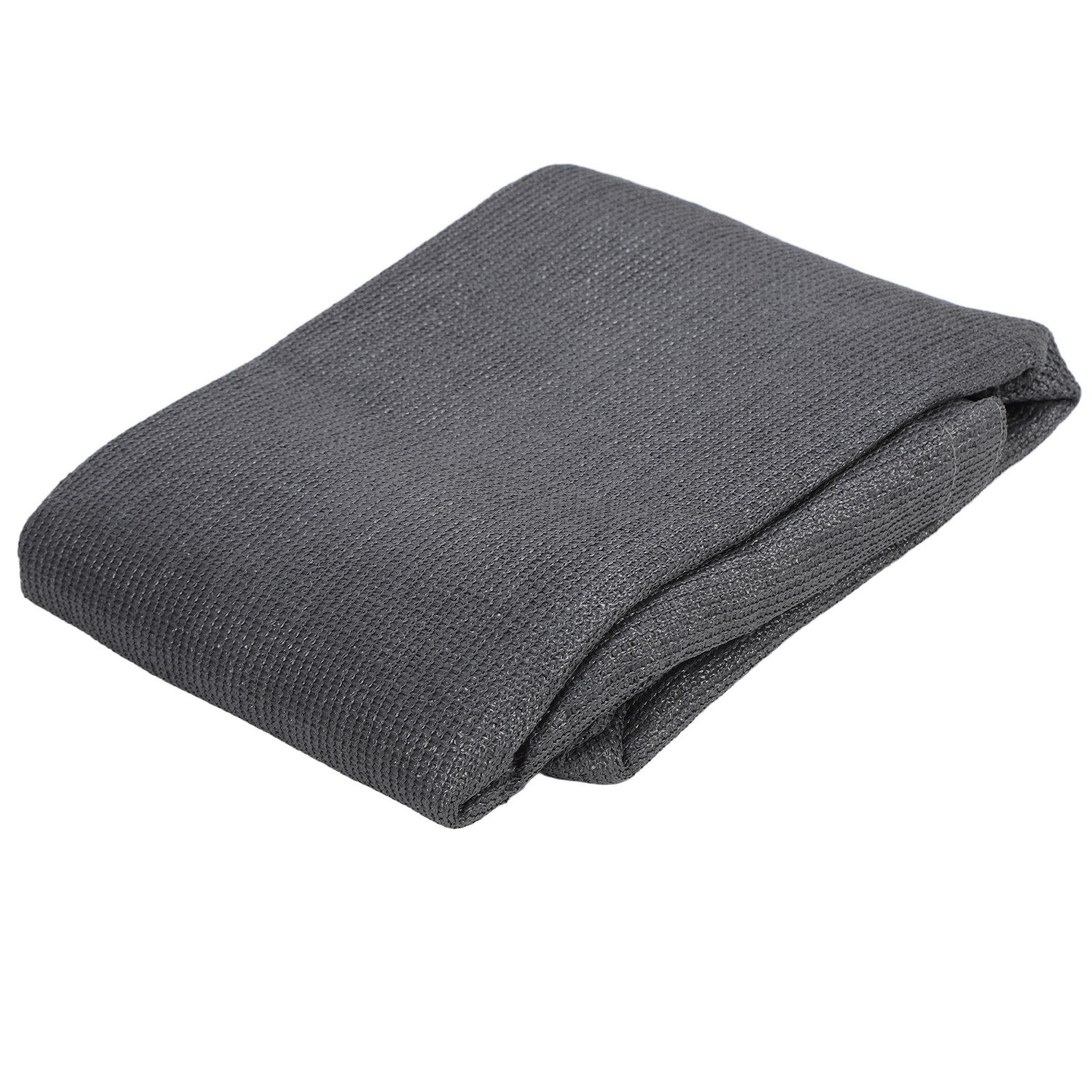 Balcony Privacy Screen Fence Cover HDPE UV Protection Privacy Screen Fence for Deck Patio Backyard Outdoor Pool Dark Gray - Image 3