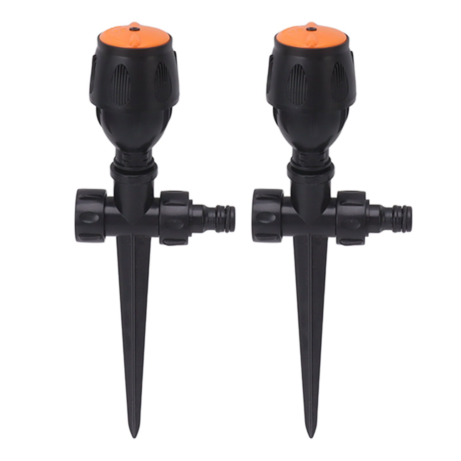 2pcs Garden Sprinklers Plastic 360 Degree Rotating Irrigation Sprinkler Large Area Coverage Sprinkler for Garden Yard Lawn - Image 1
