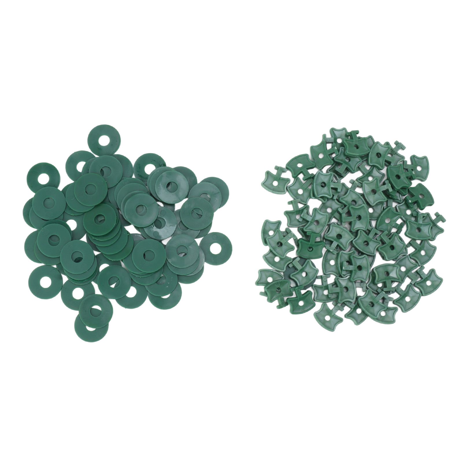 100PCS Greenhouse Twist Clips Plastic Shading Fixing Clips with Washers for Greenhouse Insulation Bubble Netting Wrap - Image 1