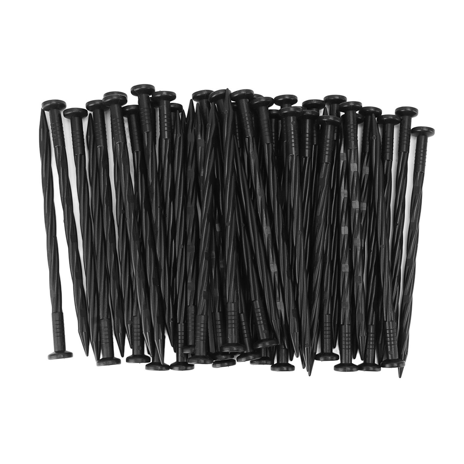 50Pcs Edging Stakes Spiral Nylon Landscape Anchoring Spikes for Paver Edging Weed Barriers Turf Tent - Image 1