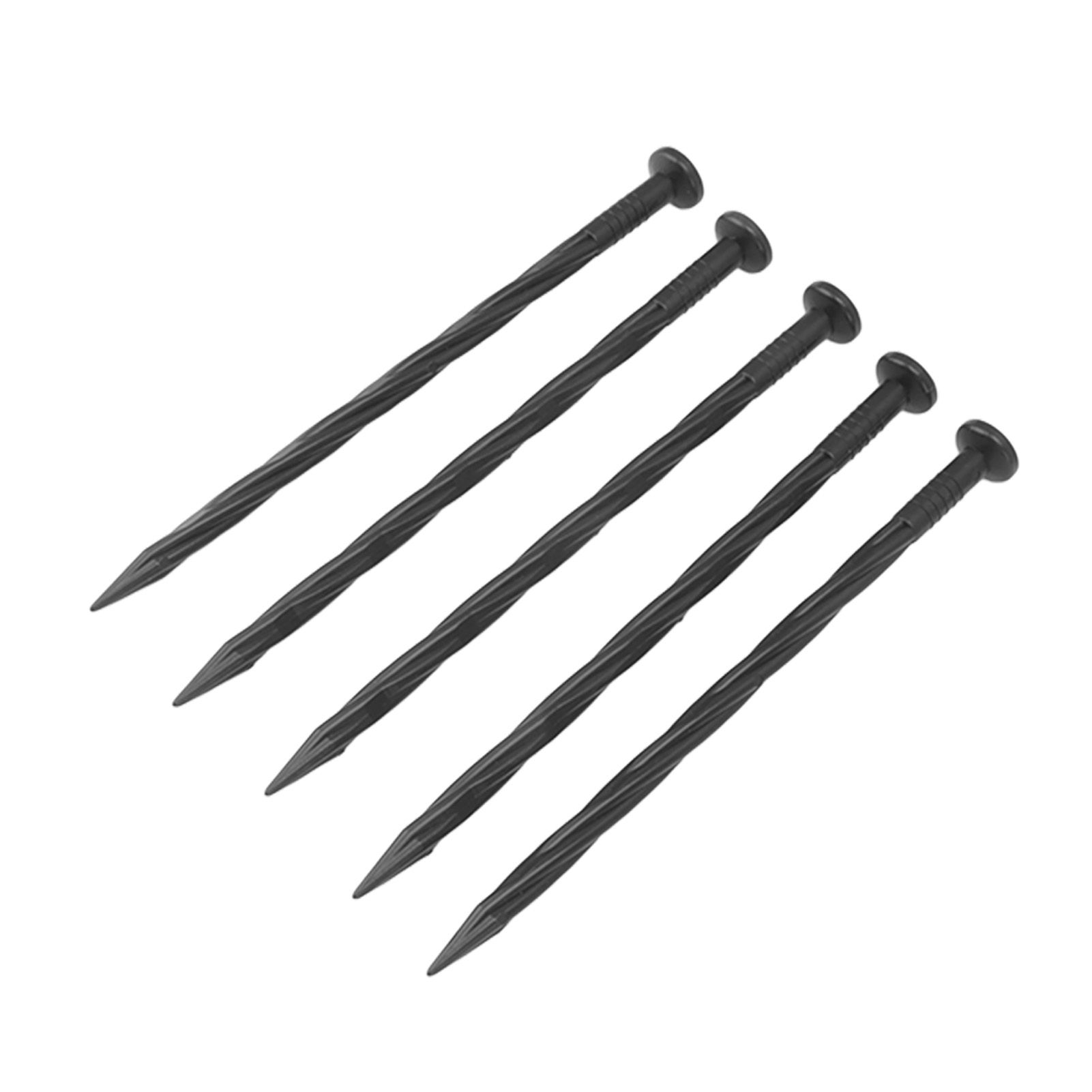 50Pcs Edging Stakes Spiral Nylon Landscape Anchoring Spikes for Paver Edging Weed Barriers Turf Tent - Image 2