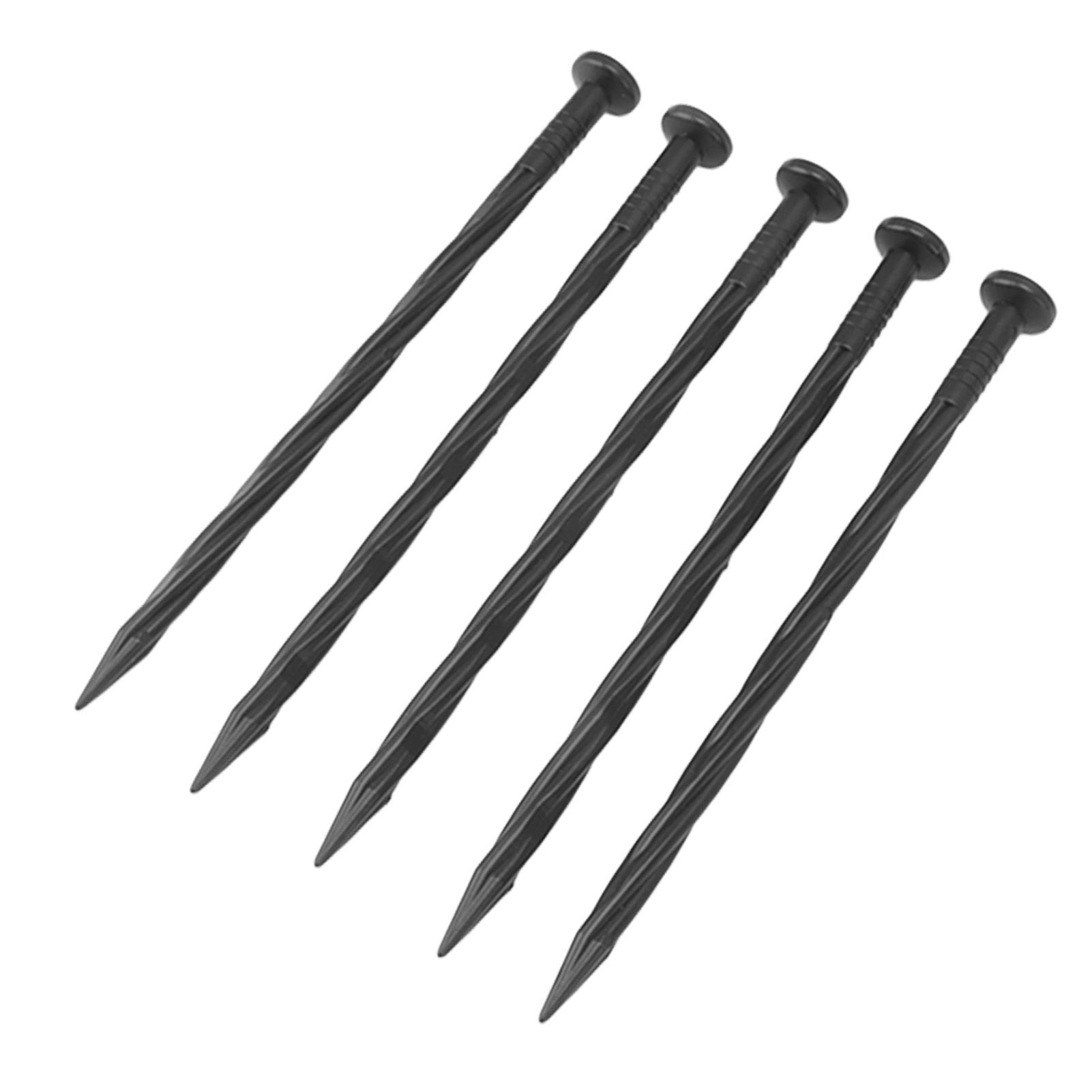 50Pcs Edging Stakes Spiral Nylon Landscape Anchoring Spikes for Paver Edging Weed Barriers Turf Tent - Image 6