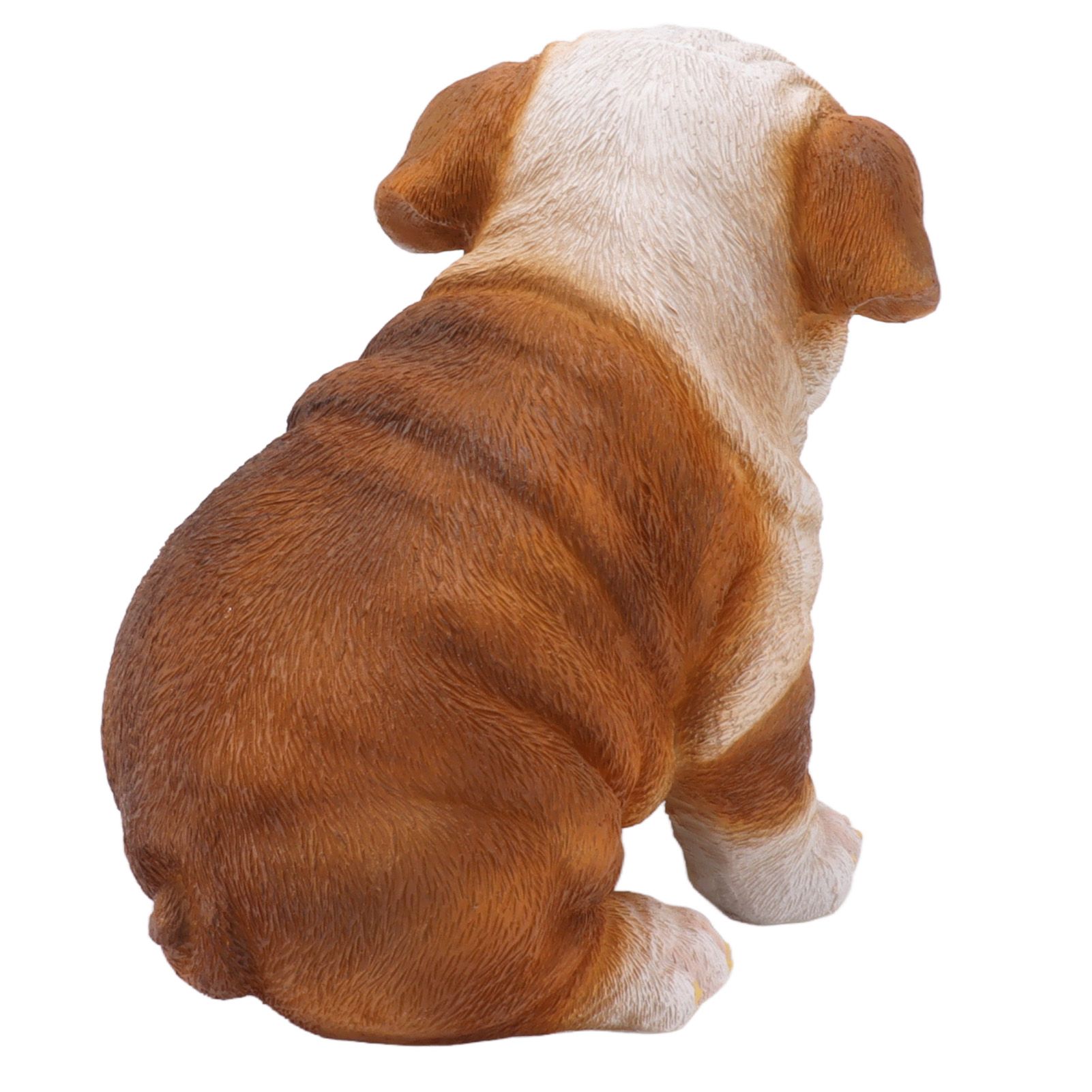 English Bulldog Puppy Statue Lifelike Resin Bulldog Sculpture for Garden Lawn Porch Decoration Sitting Bulldog - Image 7