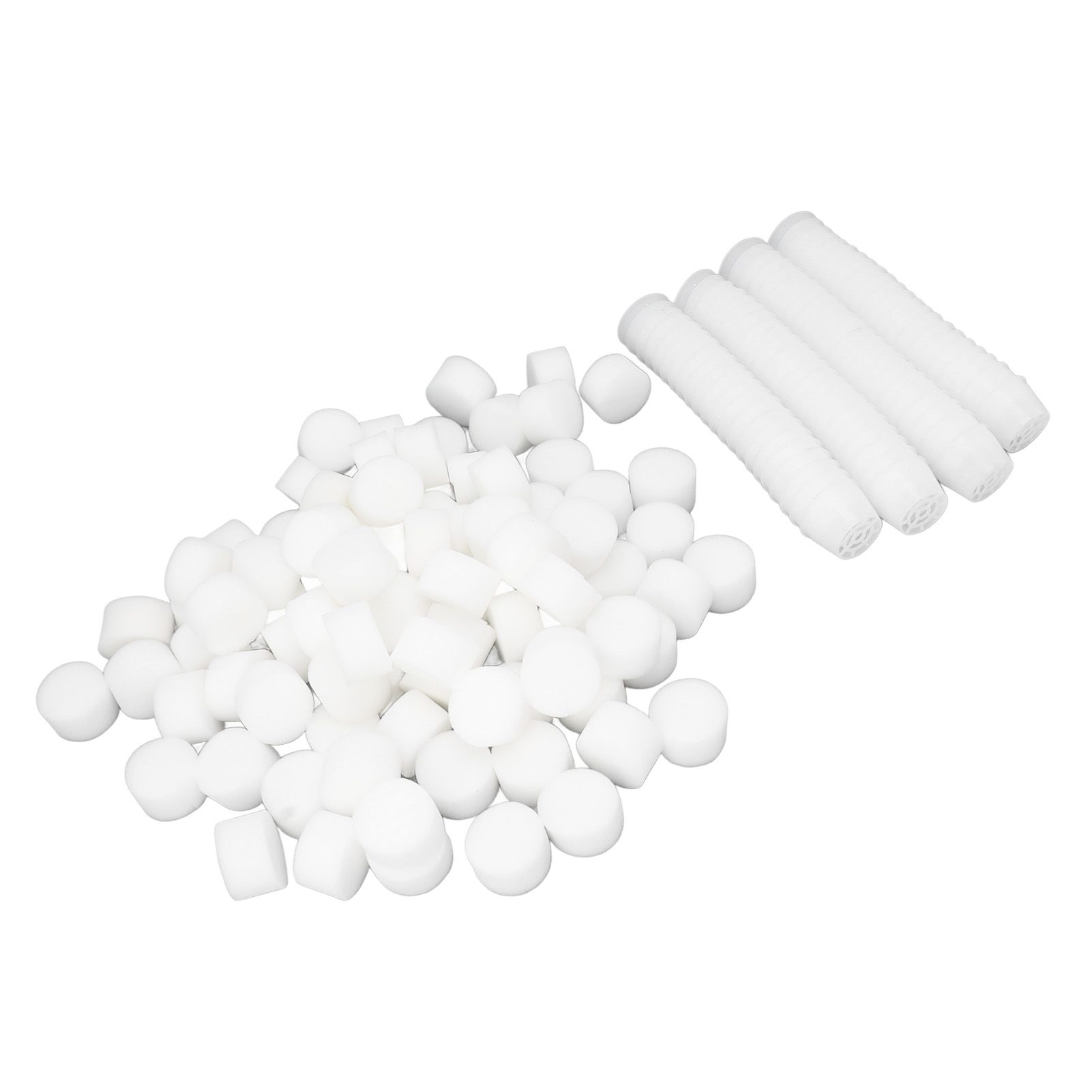 100 Set Hydroponic Grow Baskets Sponges Circular Planting Baskets Plant Growth Sponges White - Image 5
