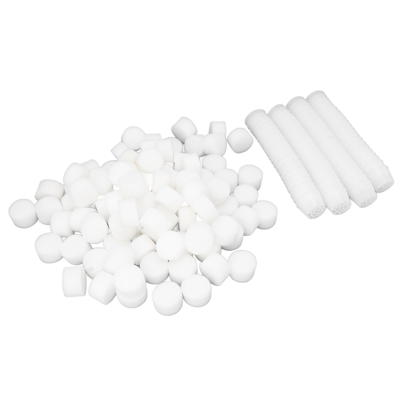 100 Set Hydroponic Grow Baskets Sponges Circular Planting Baskets Plant Growth Sponges White - Image 6