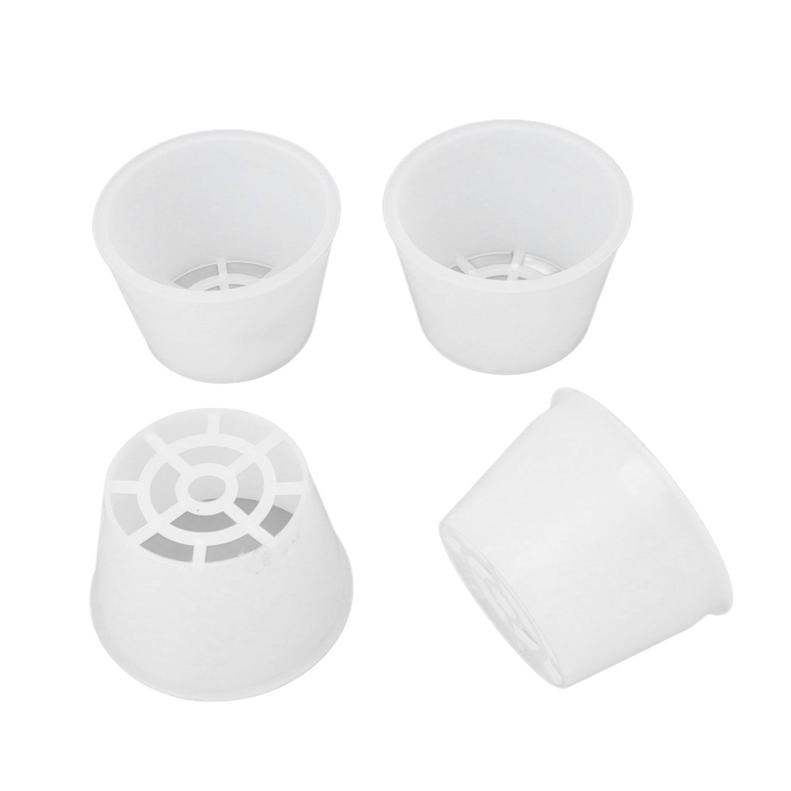 100 Set Hydroponic Grow Baskets Sponges Circular Planting Baskets Plant Growth Sponges White - Image 8