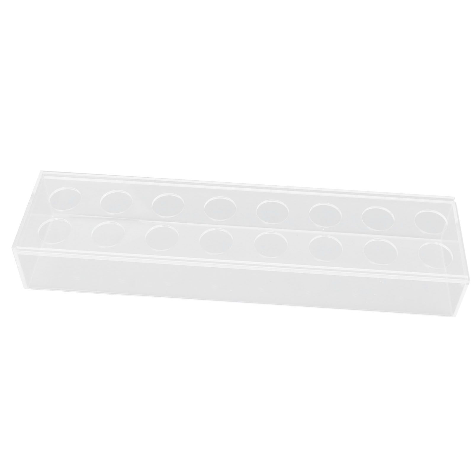 Acrylic Flower Vase Rectangular Long Clear Floral Centerpiece Votive Box Rectangle Holder with String 16 Holes - Image 6