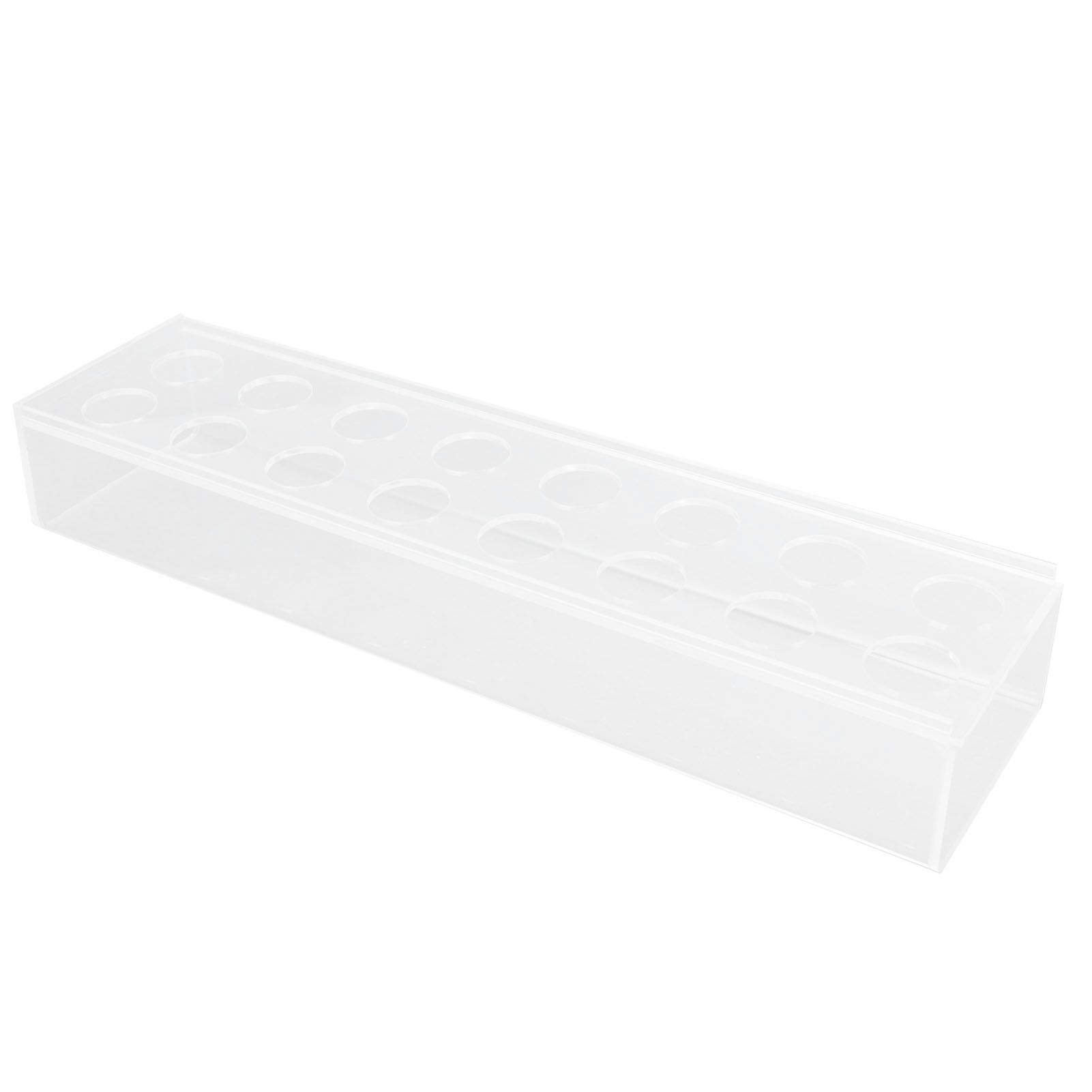 Acrylic Flower Vase Rectangular Long Clear Floral Centerpiece Votive Box Rectangle Holder with String 16 Holes - Image 8