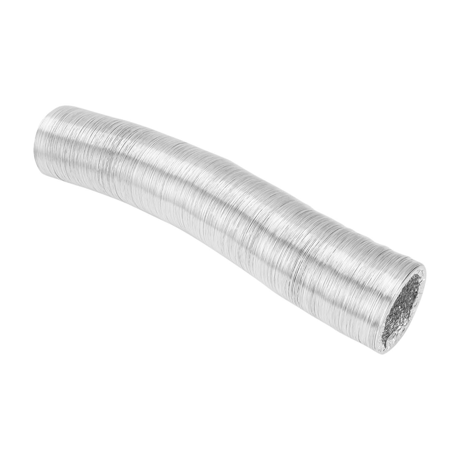 Vent Hose 4 Inch Flexible Double Sided Aluminum Foil Duct Ventilation Pipe 4 Layer Protection Leakage Proof Air Ducting 5m/196.9in - Image 2
