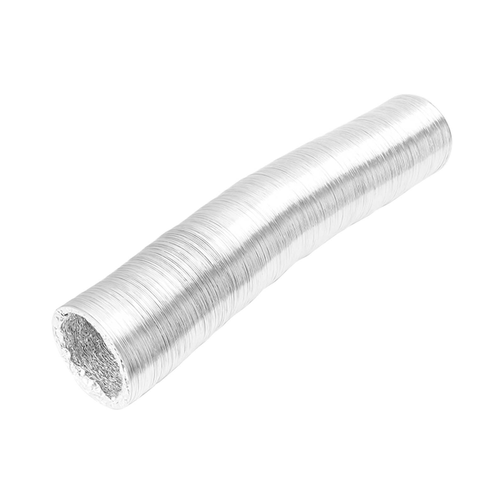 Vent Hose 4 Inch Flexible Double Sided Aluminum Foil Duct Ventilation Pipe 4 Layer Protection Leakage Proof Air Ducting 5m/196.9in - Image 4