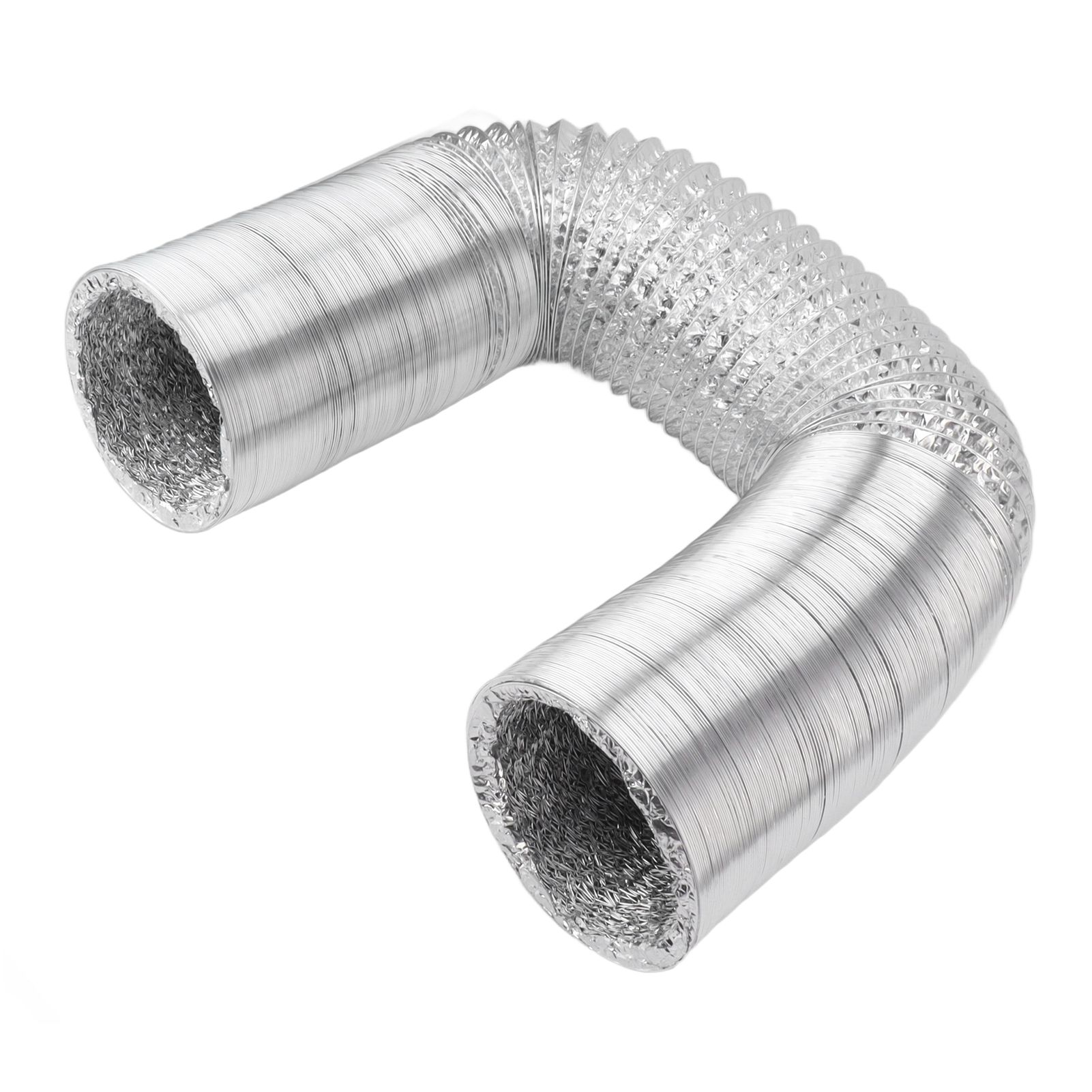 6in Flexible Ducting Hose 4 Layer Flexible Foil Ducting Dryer Air Vent Hose for HVAC Ventilation 5m/16ft - Image 6