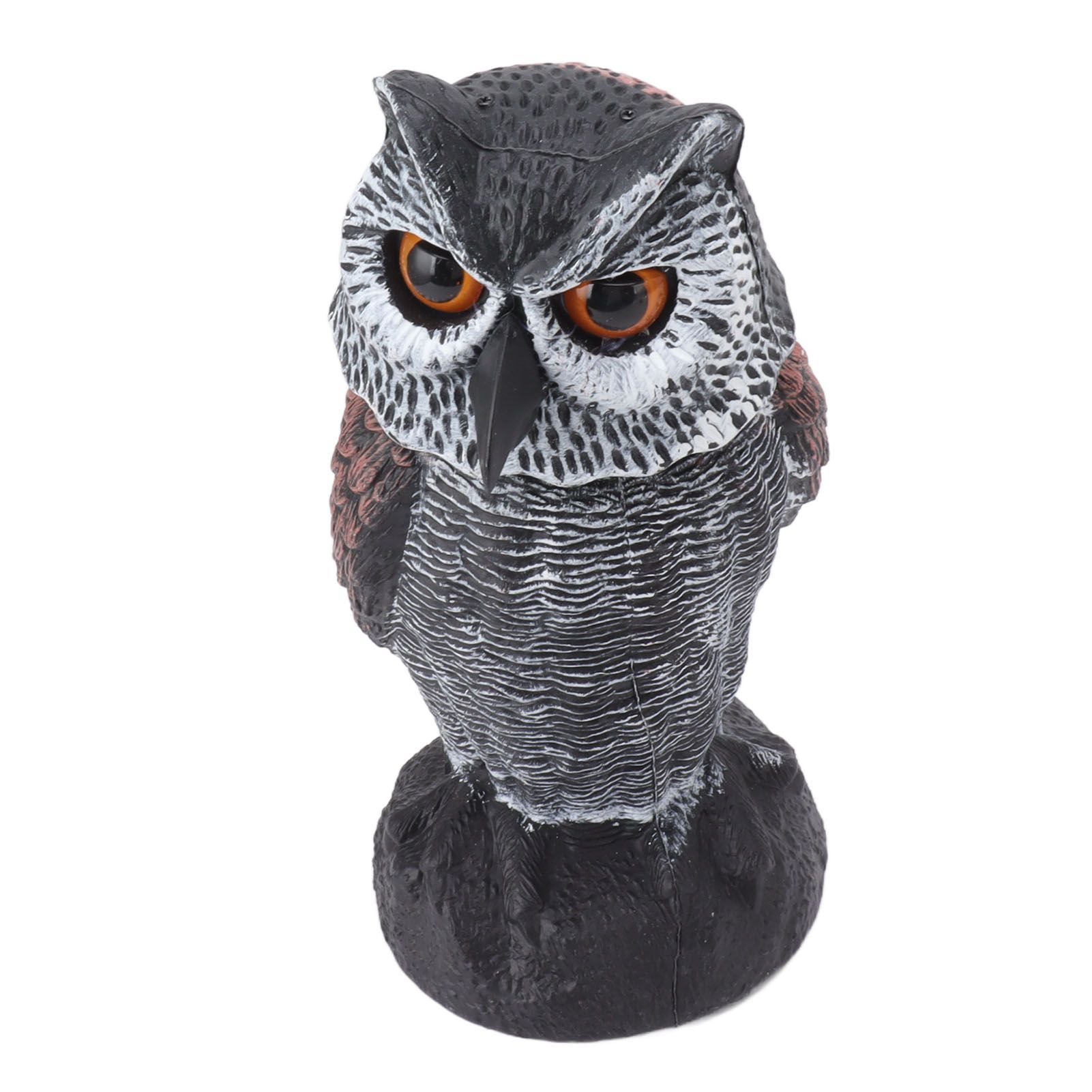 Plastic Shake Head Owl Decoy To Scare Birds Away Scarecrow Fake Owl Outdoor Garden Decoration - Image 3