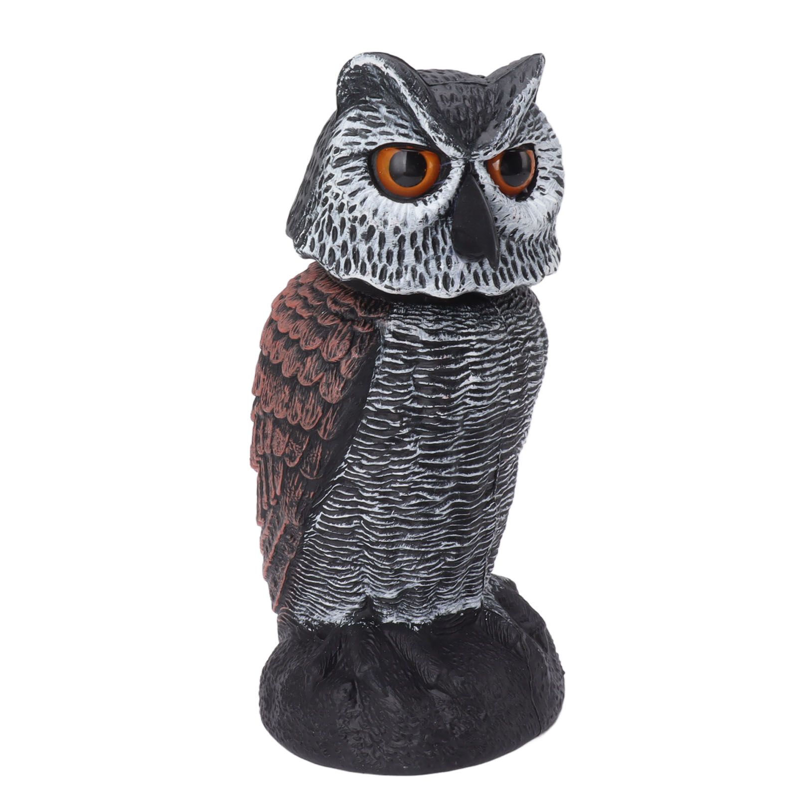 Plastic Shake Head Owl Decoy To Scare Birds Away Scarecrow Fake Owl Outdoor Garden Decoration - Image 4