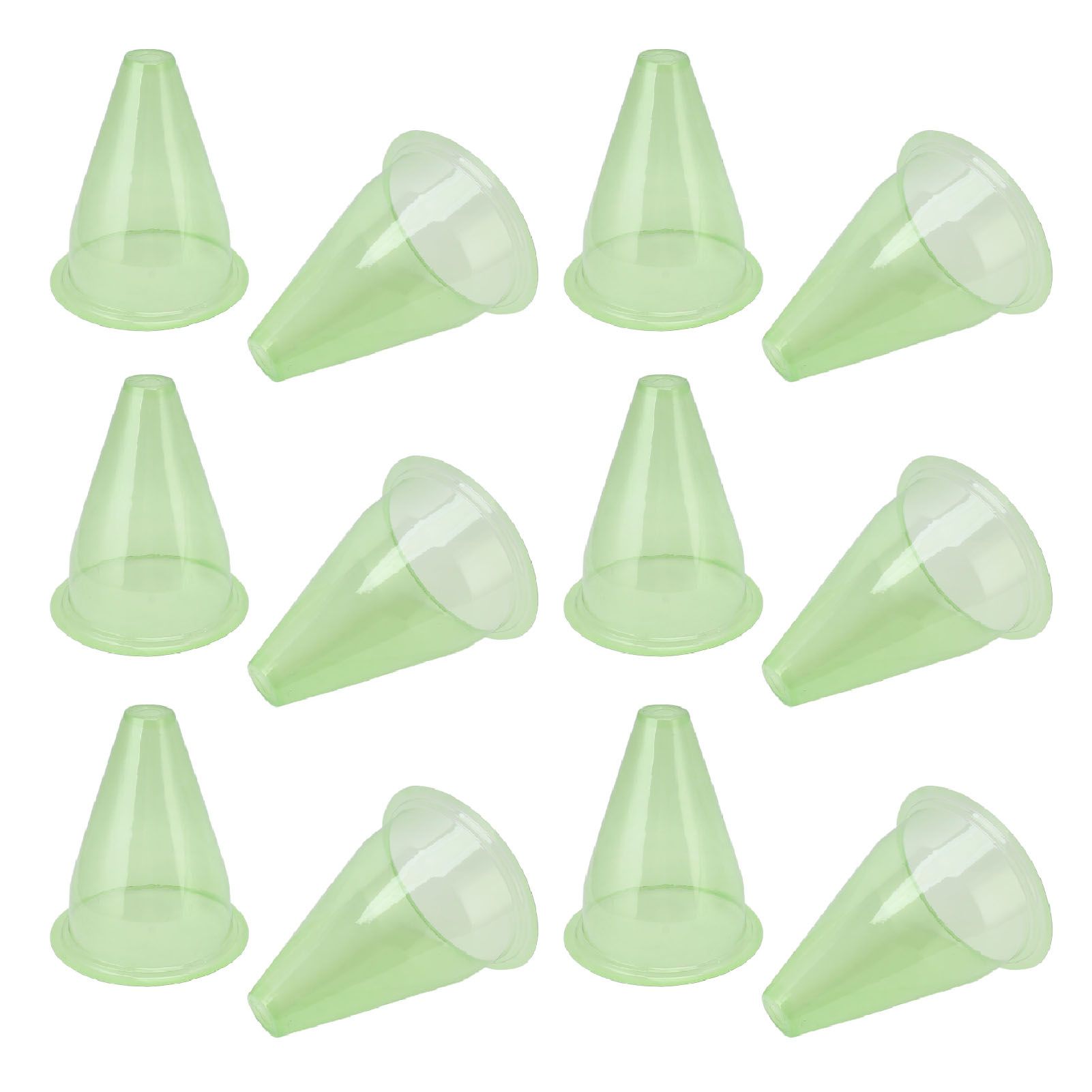 12Pcs Garden Cloches Plastic Multifunctional Plant Covers Protectors Dome Bell Transparent Jar Prevent Birds Frost - Image 2