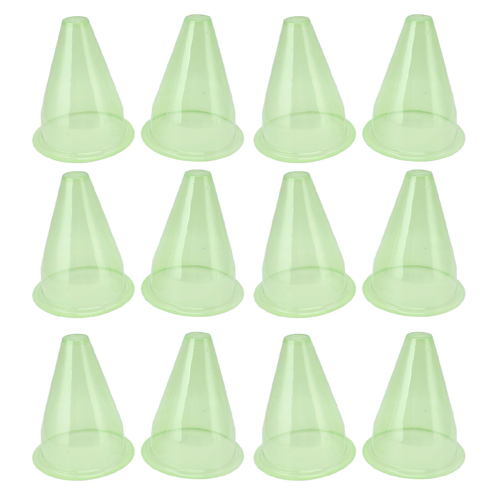 12Pcs Garden Cloches Plastic Multifunctional Plant Covers Protectors Dome Bell Transparent Jar Prevent Birds Frost - Image 5