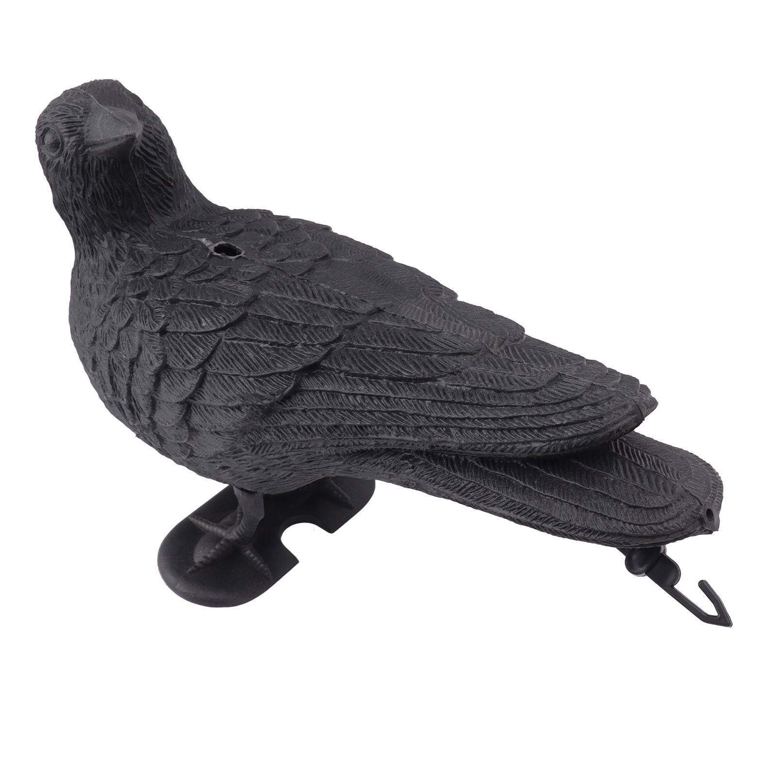 Realistic Elbow Crow Statue Plastic Waterproof Crow Decoys for Yard Garden Patios Halloween Decoration - Image 2