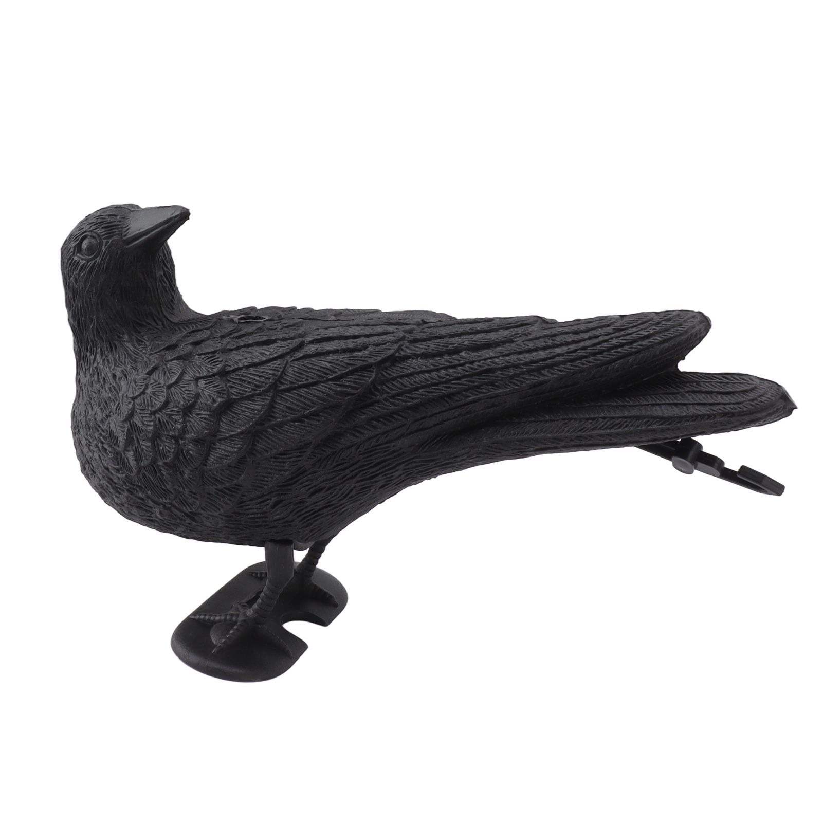 Realistic Elbow Crow Statue Plastic Waterproof Crow Decoys for Yard Garden Patios Halloween Decoration - Image 5
