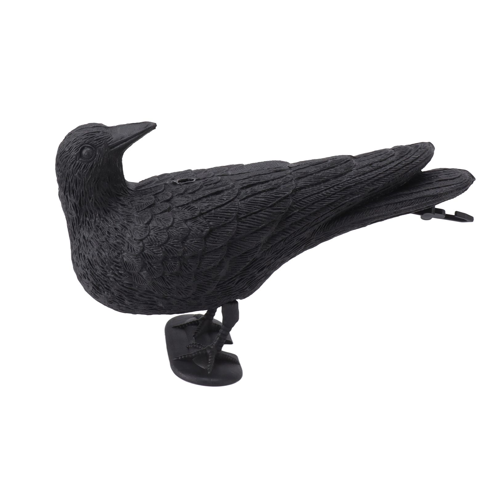 Realistic Elbow Crow Statue Plastic Waterproof Crow Decoys for Yard Garden Patios Halloween Decoration - Image 6