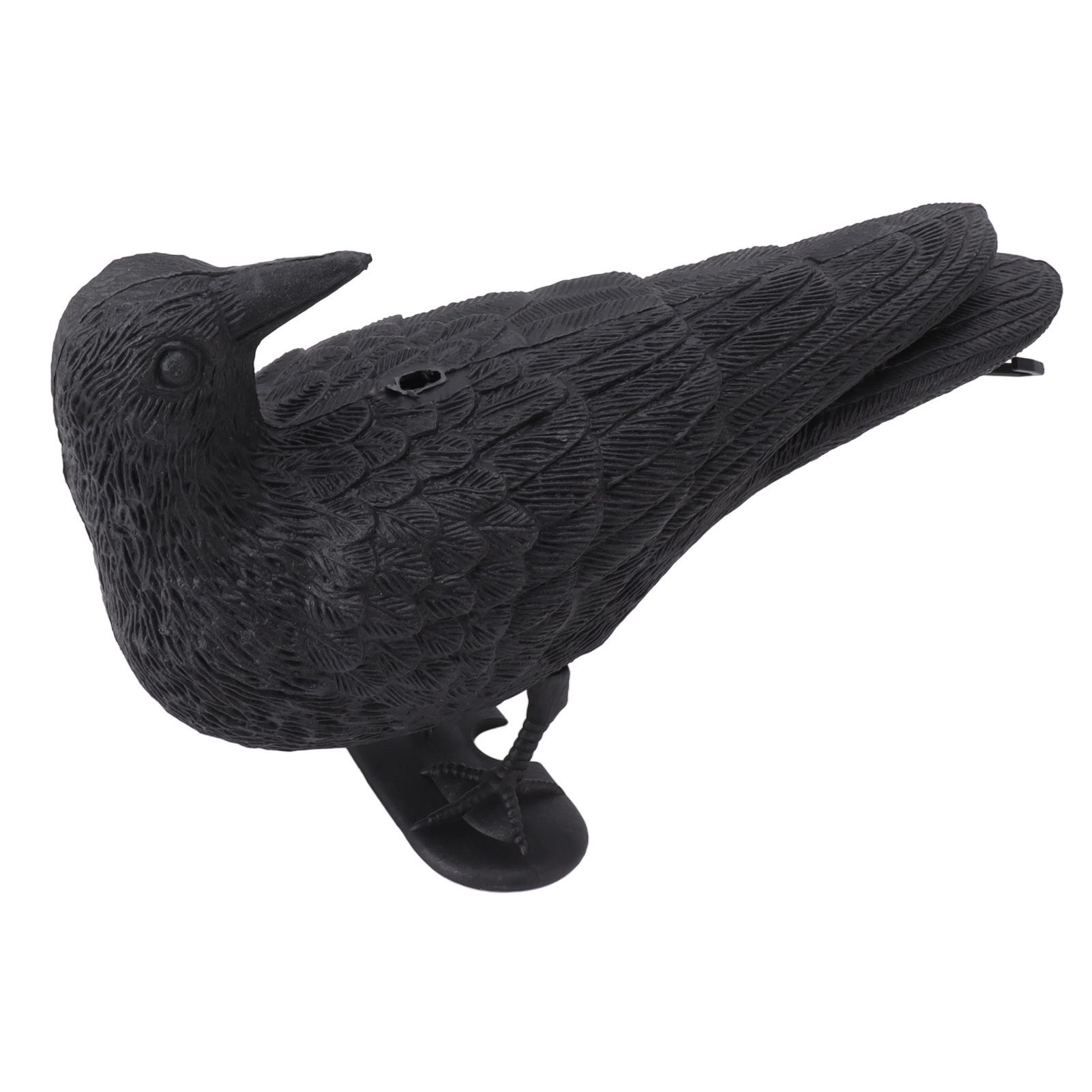 Realistic Elbow Crow Statue Plastic Waterproof Crow Decoys for Yard Garden Patios Halloween Decoration - Image 7