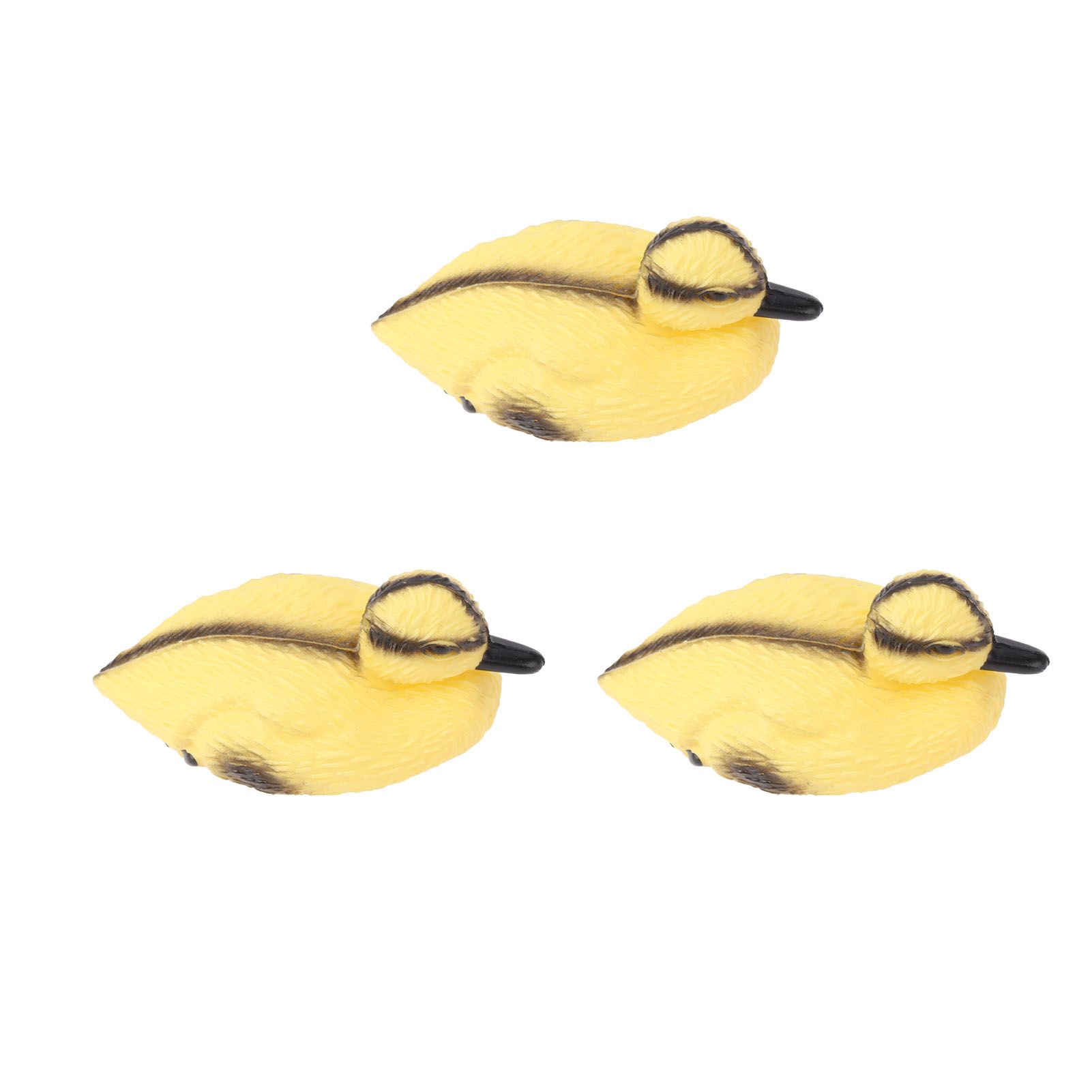 3Pcs Floating Yellow Duckling Realistic Plastic Duck Fish Pond Ornament for Garden Swimming Pool Fishing Pond Water Decoration A Style 11.5x6.5cm - Image 7
