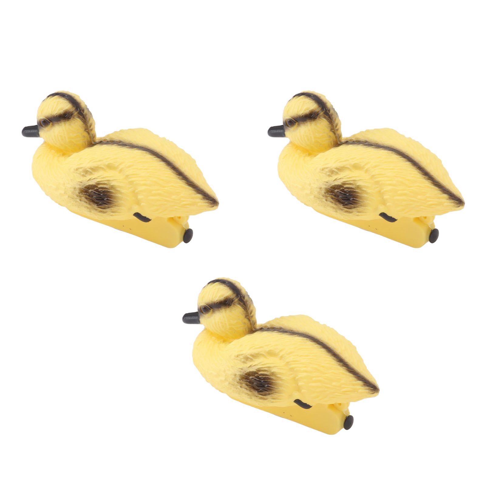 3Pcs Floating Yellow Duckling Realistic Plastic Duck Fish Pond Ornament for Garden Swimming Pool Fishing Pond Water Decoration A Style 11.5x6.5cm - Image 8