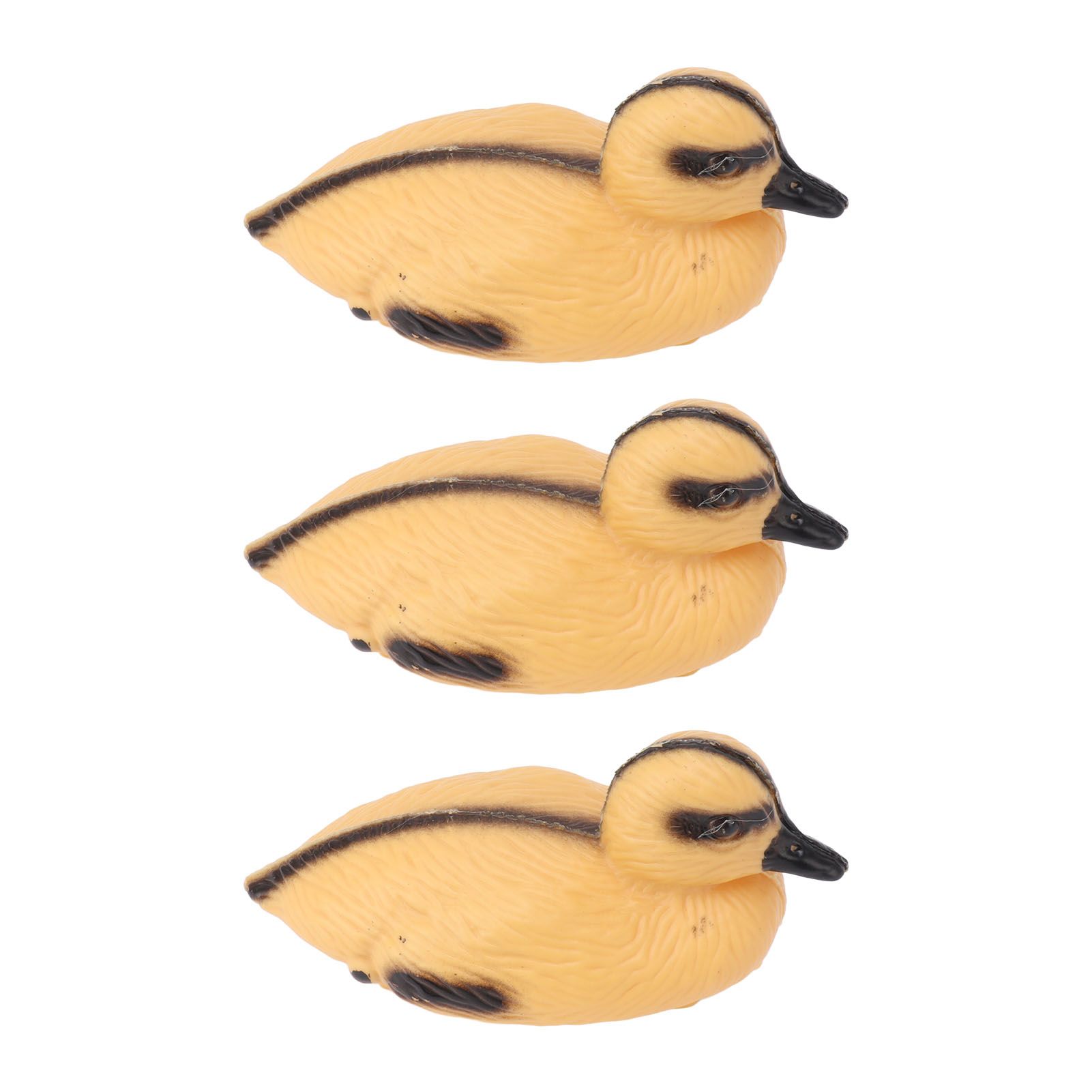 3Pcs Floating Yellow Duckling Realistic Plastic Duck Fish Pond Ornament for Garden Swimming Pool Fishing Pond Water Decoration B Style 12.5x6.5cm - Image 8