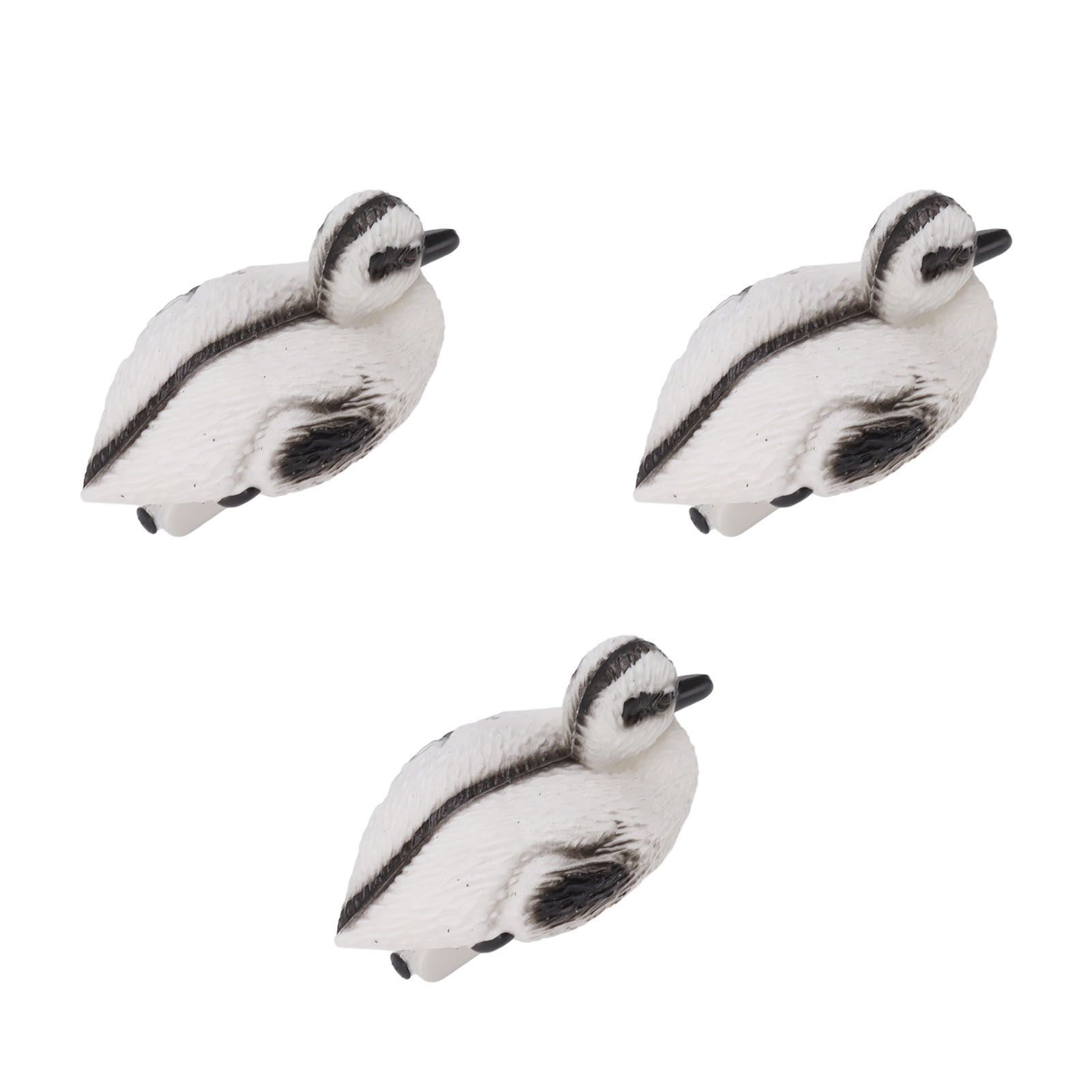 3Pcs Floating Yellow Duckling Realistic Plastic Duck Fish Pond Ornament for Garden Swimming Pool Fishing Pond Water Decoration C Style 12x6.5cm - Image 2