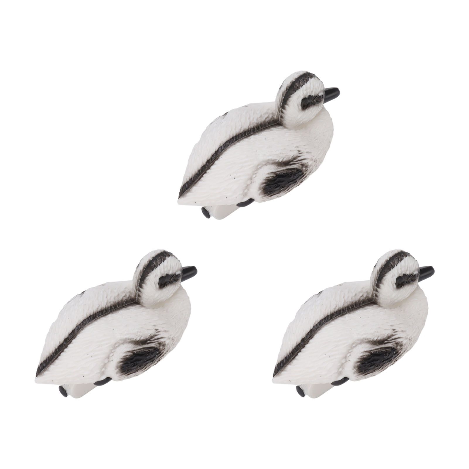 3Pcs Floating Yellow Duckling Realistic Plastic Duck Fish Pond Ornament for Garden Swimming Pool Fishing Pond Water Decoration C Style 12x6.5cm - Image 3