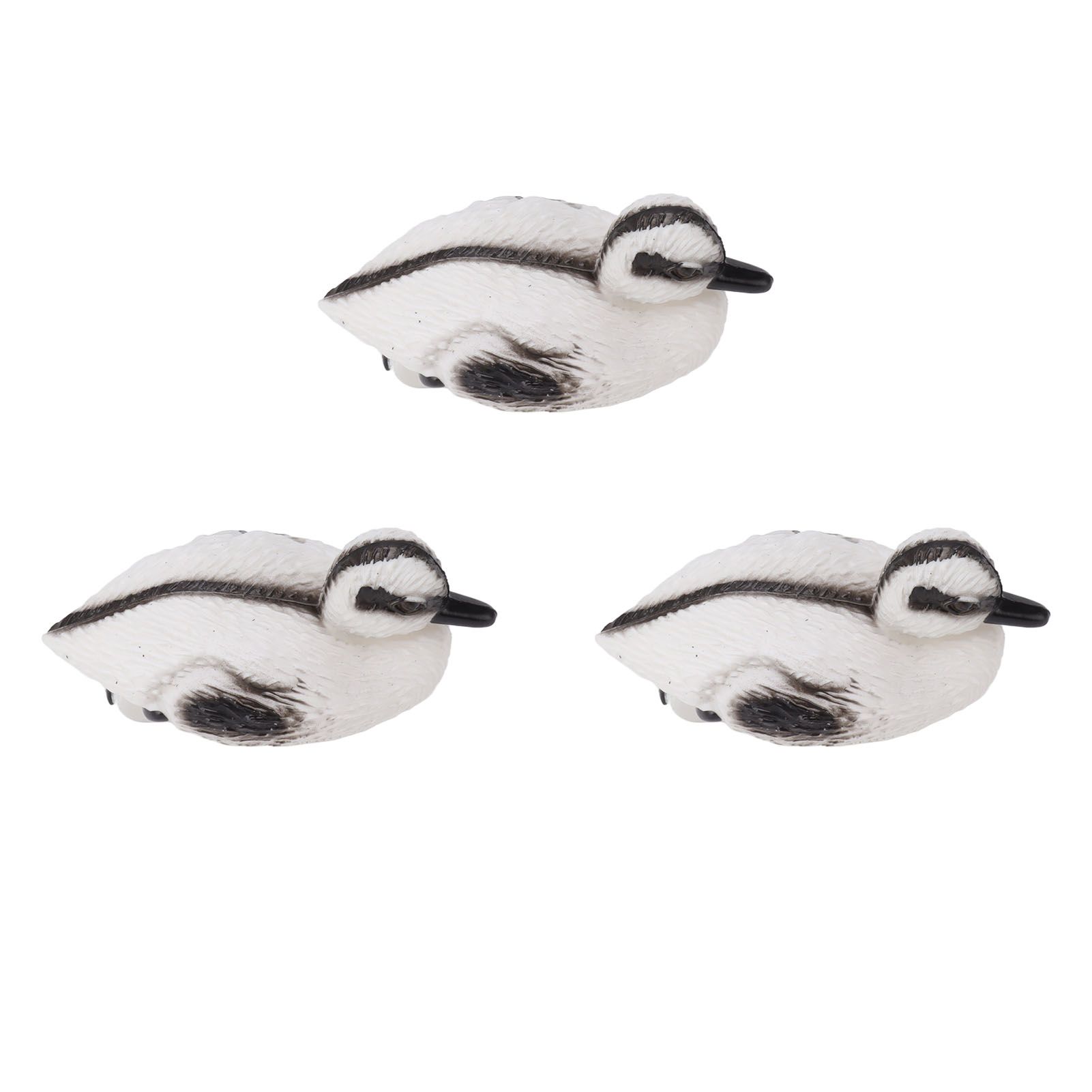 3Pcs Floating Yellow Duckling Realistic Plastic Duck Fish Pond Ornament for Garden Swimming Pool Fishing Pond Water Decoration C Style 12x6.5cm - Image 7