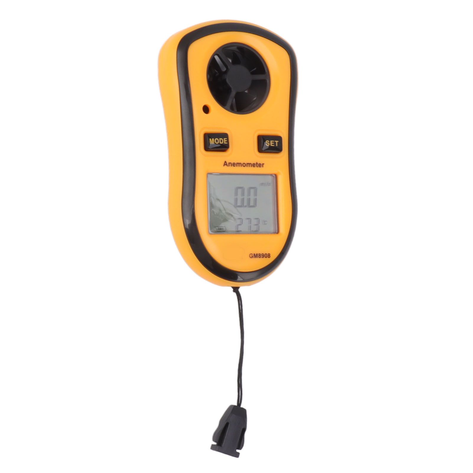 Handheld Digital Anemometer Pocket Wind Meter Handheld Mini Wind Speed Temperature Power Gauge with Digital LCD Display - Image 3