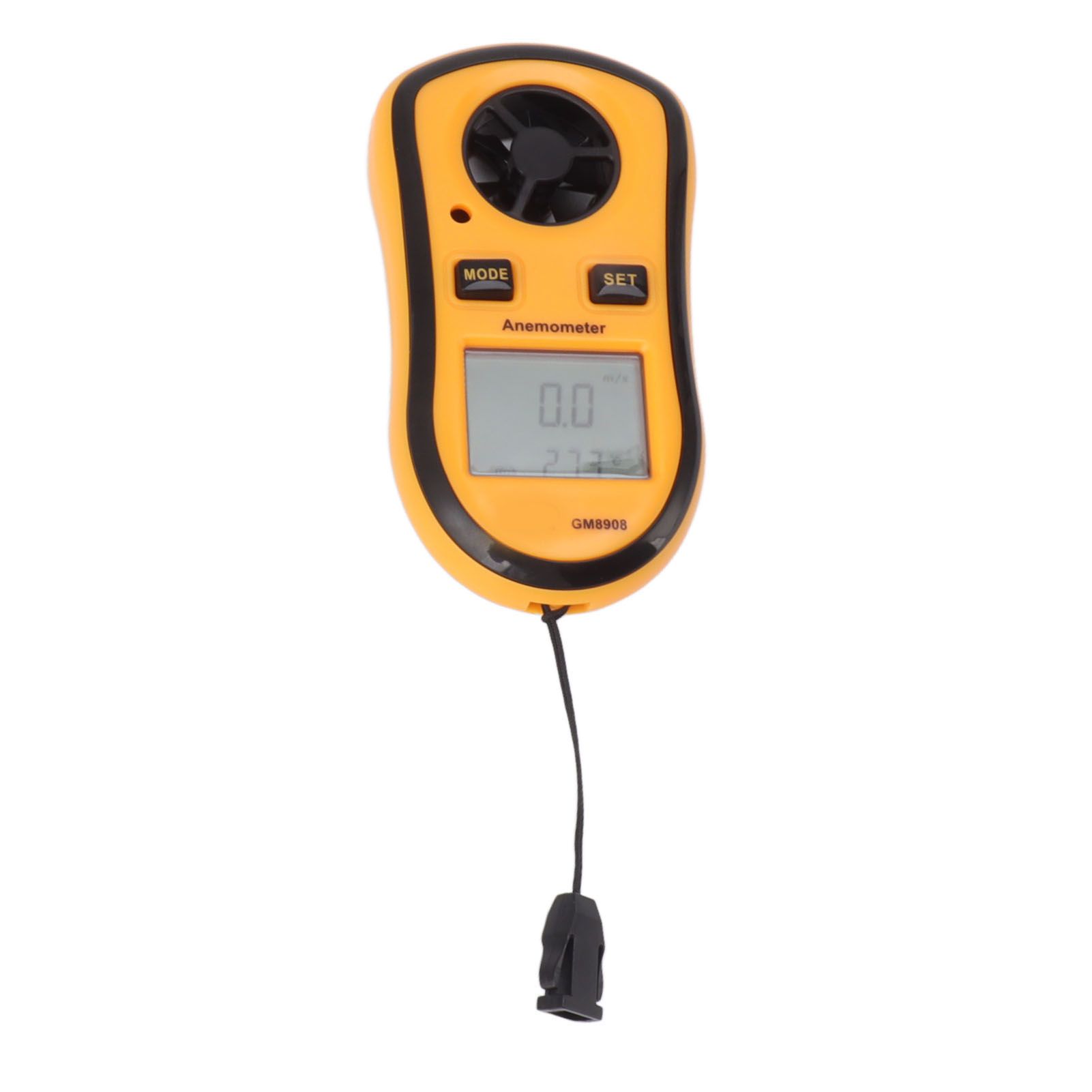 Handheld Digital Anemometer Pocket Wind Meter Handheld Mini Wind Speed Temperature Power Gauge with Digital LCD Display - Image 4