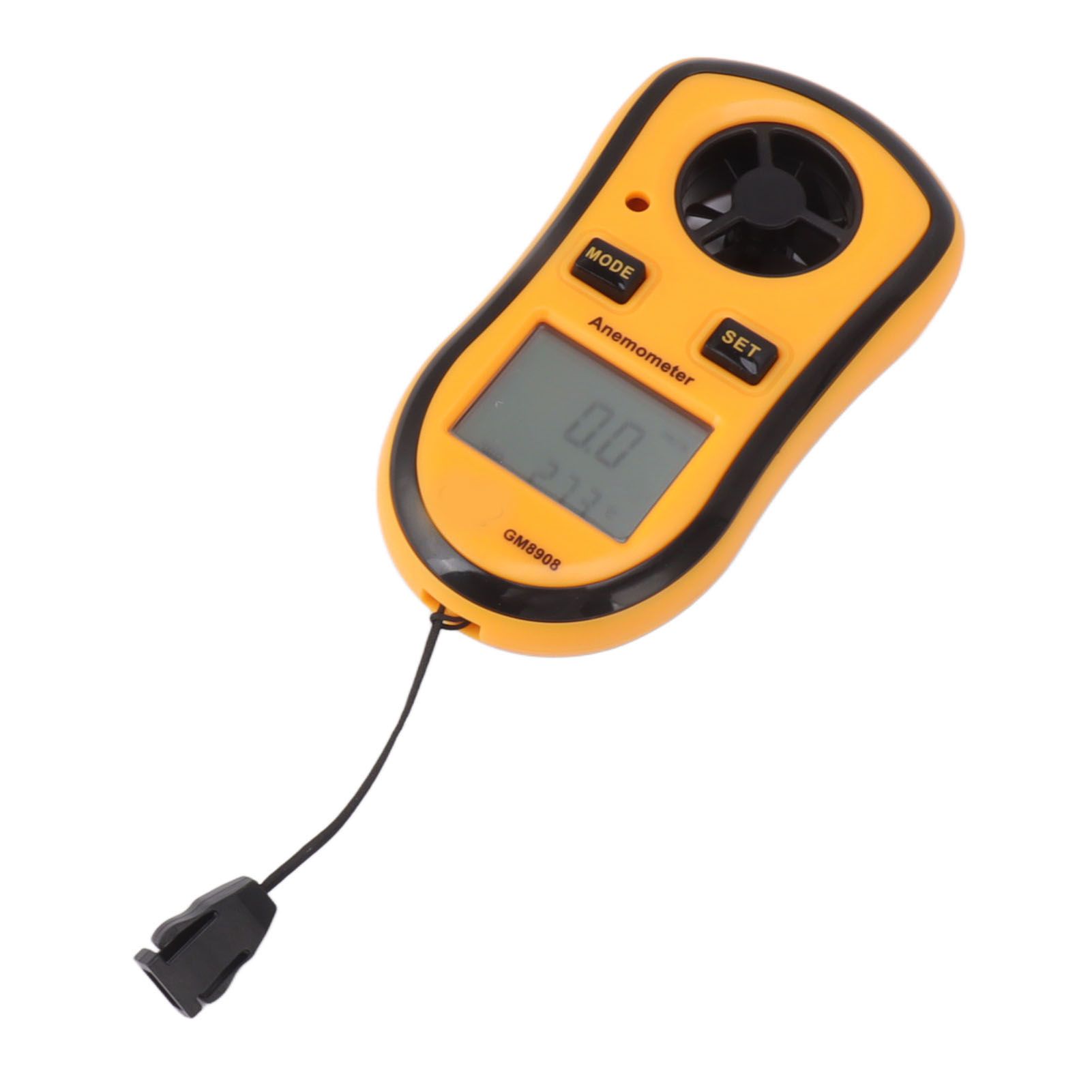 Handheld Digital Anemometer Pocket Wind Meter Handheld Mini Wind Speed Temperature Power Gauge with Digital LCD Display - Image 5