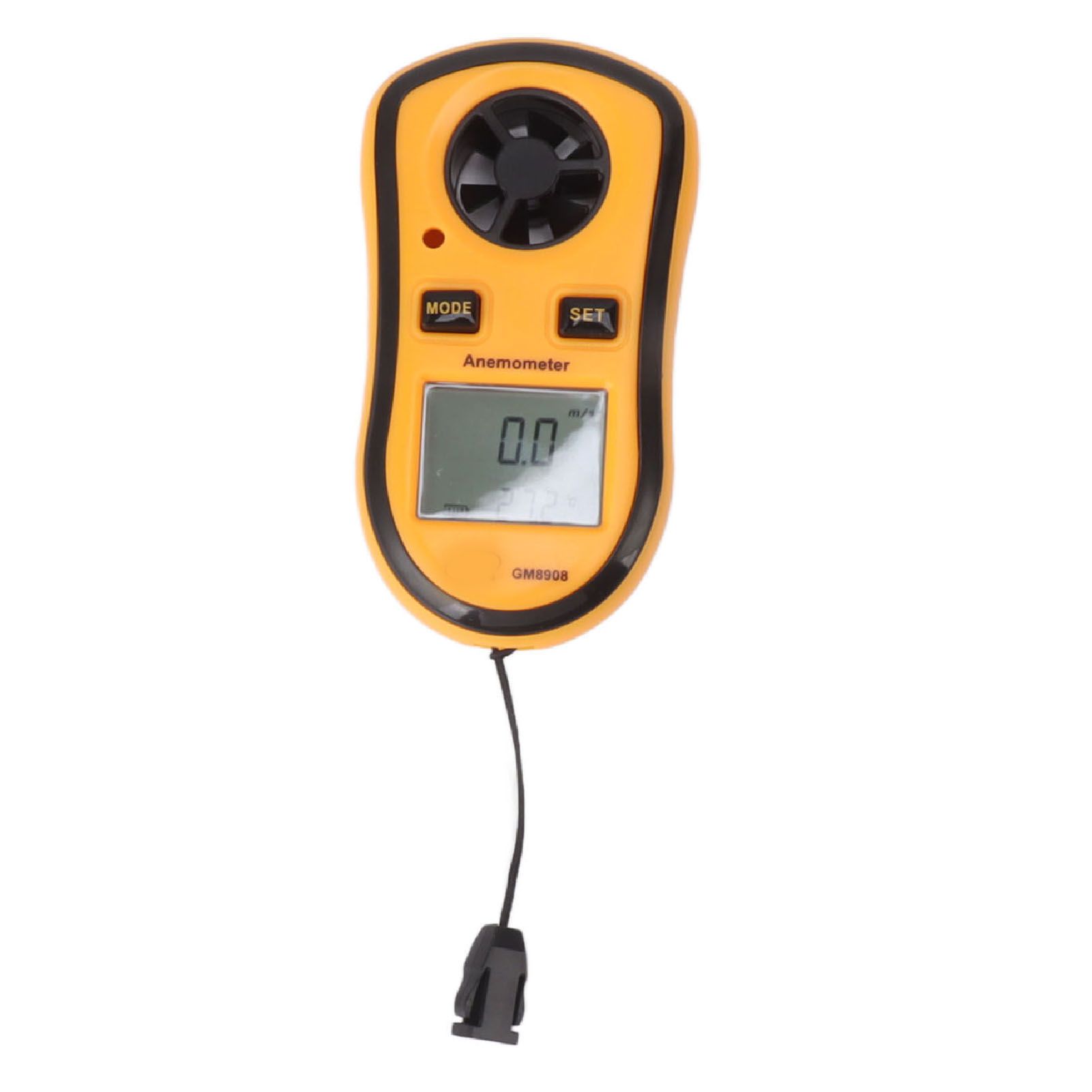 Handheld Digital Anemometer Pocket Wind Meter Handheld Mini Wind Speed Temperature Power Gauge with Digital LCD Display - Image 7