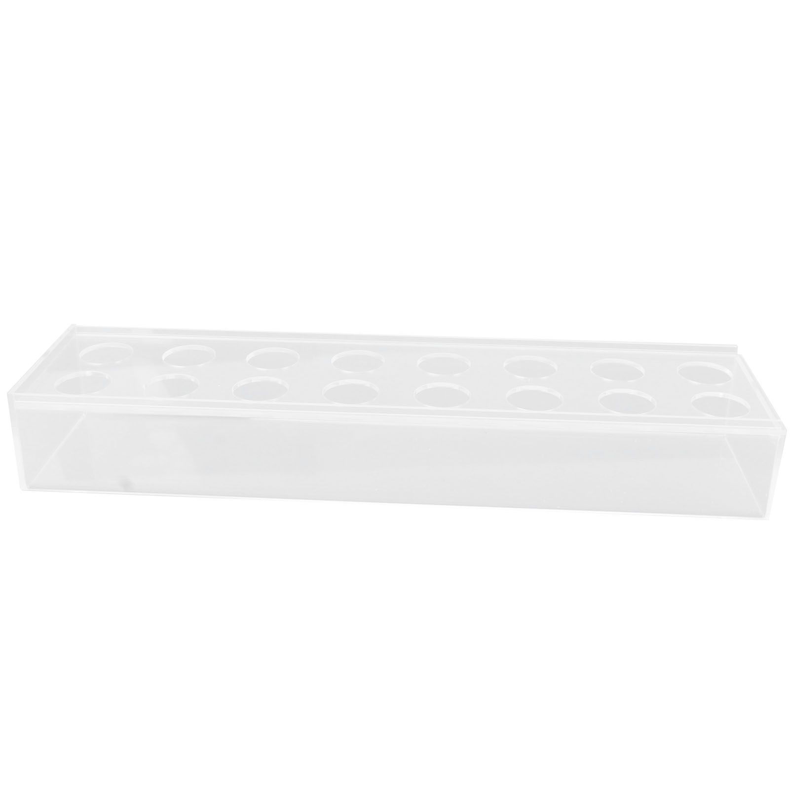 Clear Acrylic Vase Rectangular Elegant Centerpiece Flower Vase for Home Decor Wedding Party 16 Holes - Image 2