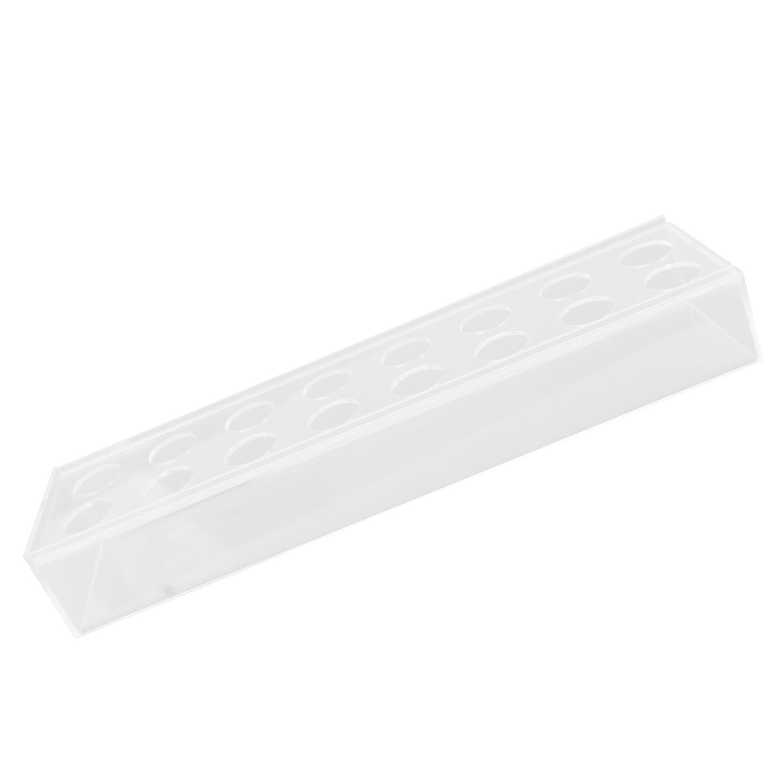 Clear Acrylic Vase Rectangular Elegant Centerpiece Flower Vase for Home Decor Wedding Party 16 Holes - Image 4