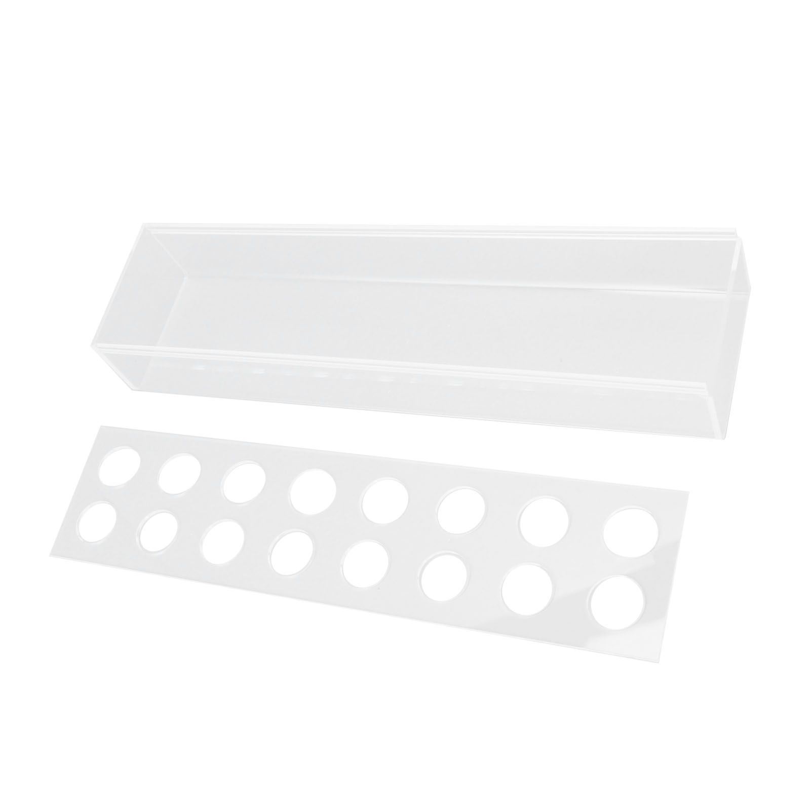 Clear Acrylic Vase Rectangular Elegant Centerpiece Flower Vase for Home Decor Wedding Party 16 Holes - Image 5