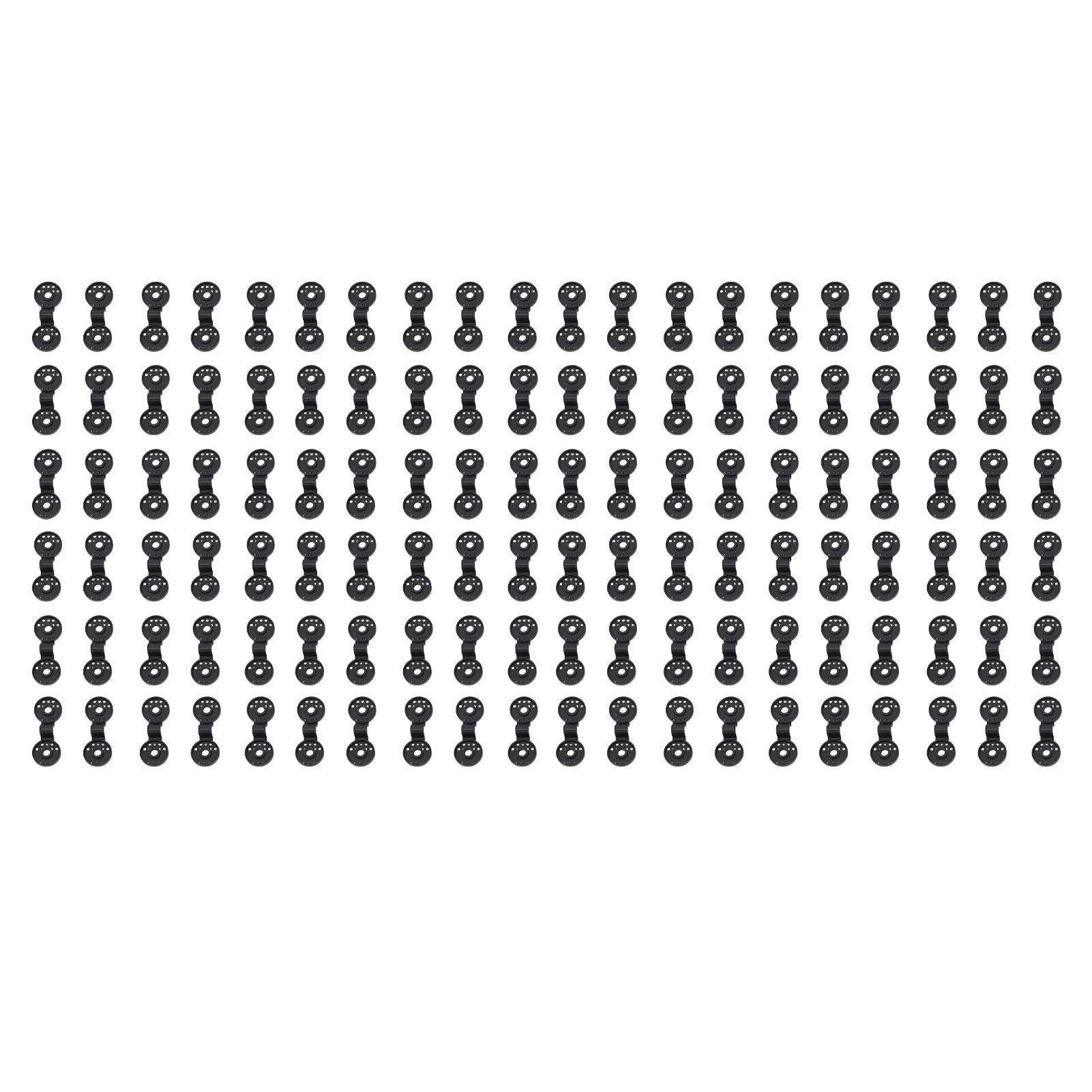 100pcs Shade Cloth Plastic Clips Round Fixing Clips for Greenhouse Outdoor Garden Anti Bird Netting Agricultural Sunshade Black - Image 1