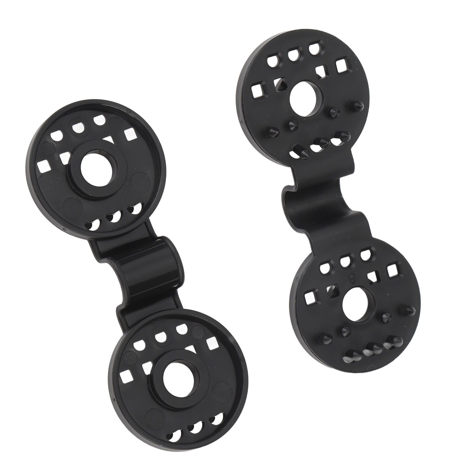 100pcs Shade Cloth Plastic Clips Round Fixing Clips for Greenhouse Outdoor Garden Anti Bird Netting Agricultural Sunshade Black - Image 2