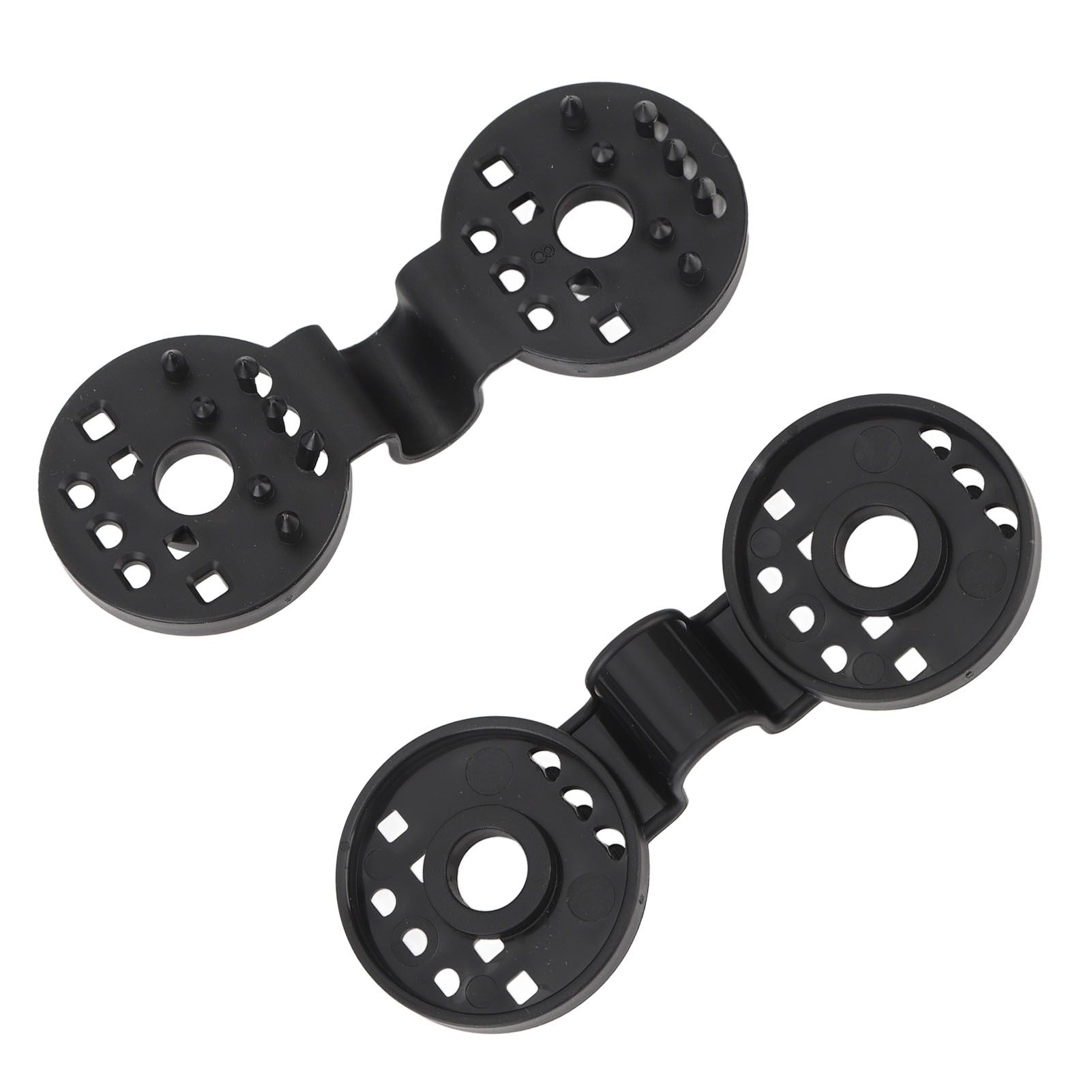 100pcs Shade Cloth Plastic Clips Round Fixing Clips for Greenhouse Outdoor Garden Anti Bird Netting Agricultural Sunshade Black - Image 3
