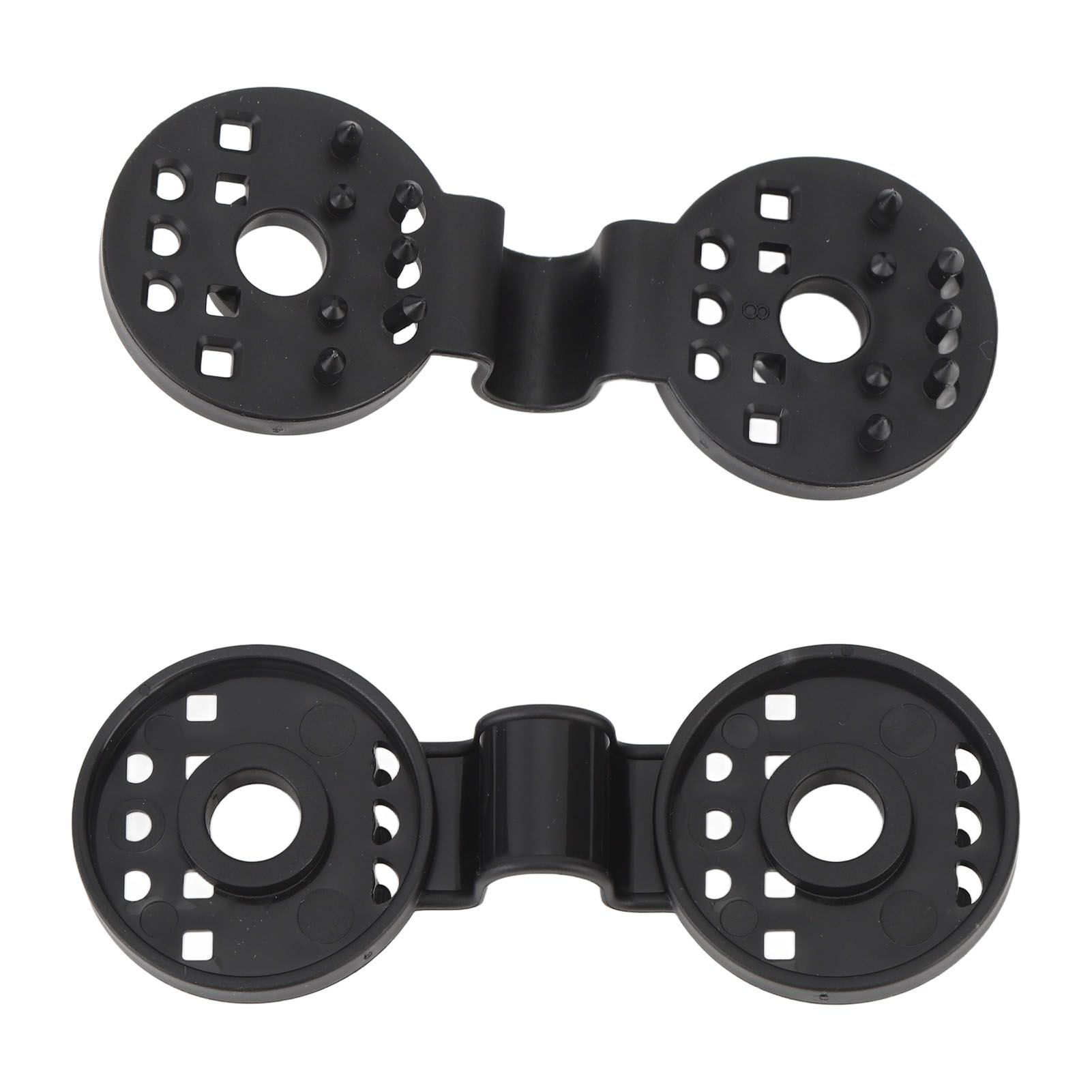 100pcs Shade Cloth Plastic Clips Round Fixing Clips for Greenhouse Outdoor Garden Anti Bird Netting Agricultural Sunshade Black - Image 4