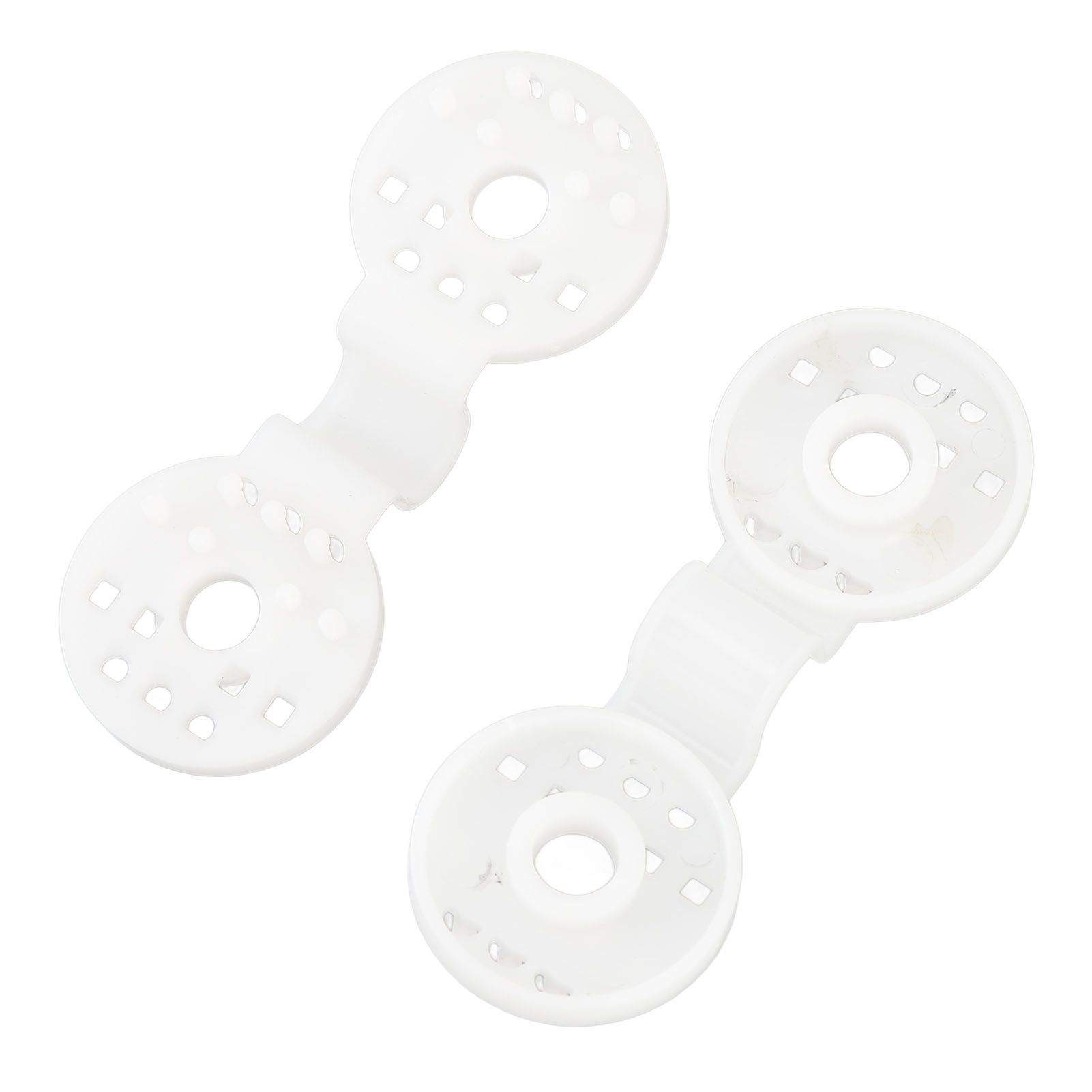100pcs Shade Cloth Plastic Clips Round Fixing Clips for Greenhouse Outdoor Garden Anti Bird Netting Agricultural Sunshade White - Image 3