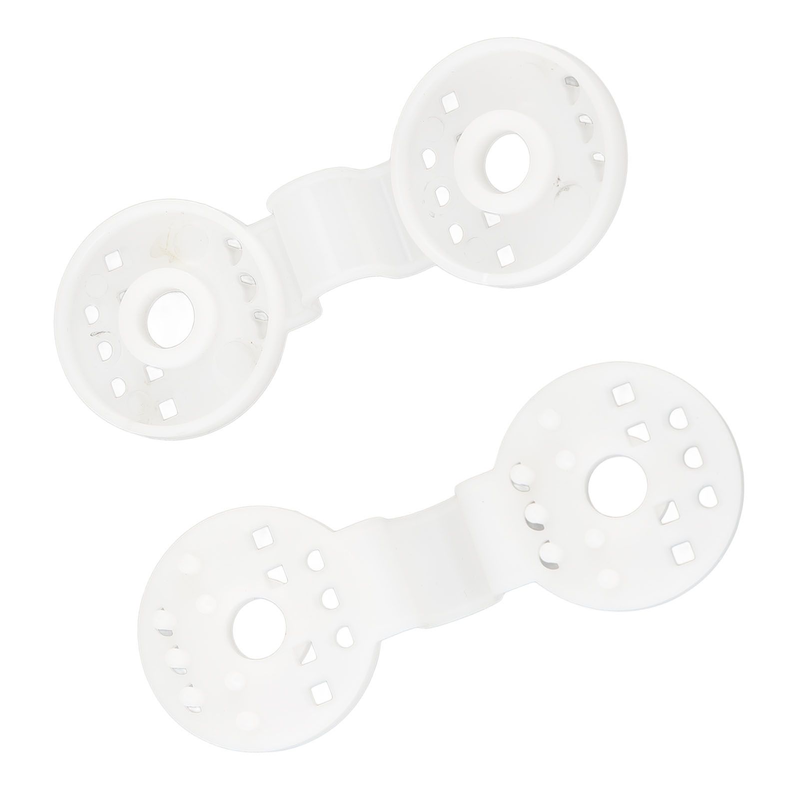 100pcs Shade Cloth Plastic Clips Round Fixing Clips for Greenhouse Outdoor Garden Anti Bird Netting Agricultural Sunshade White - Image 4