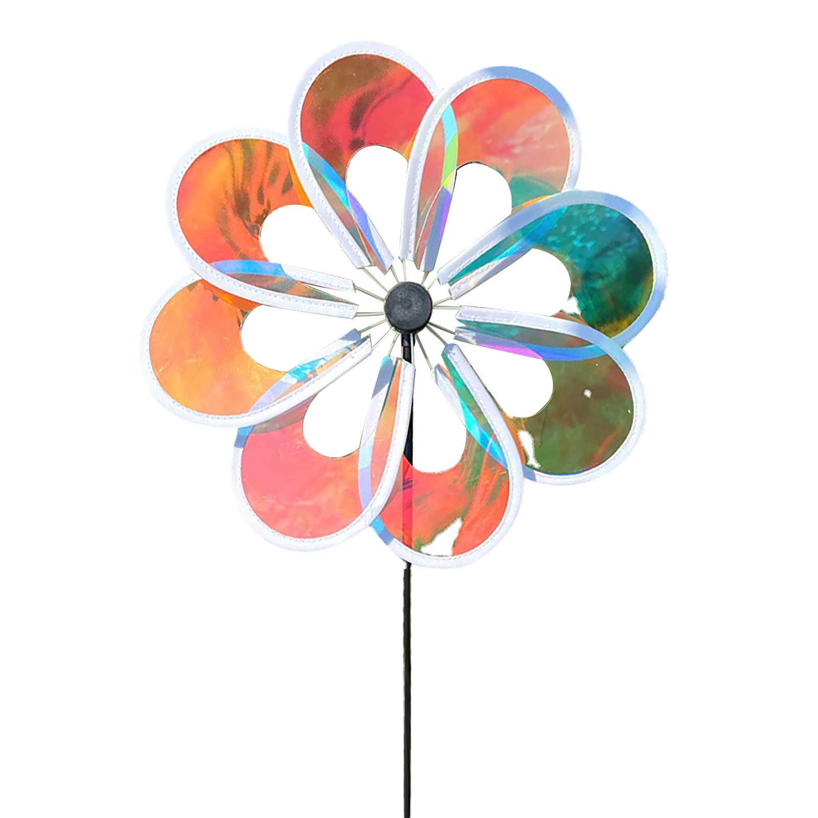 Wind Spinner Garden Yard Decoration Cartoon Outdoor Pinwheel Windmill Toy for Kid Diameter 30cm Rod 45cm Height 60cm - Image 1