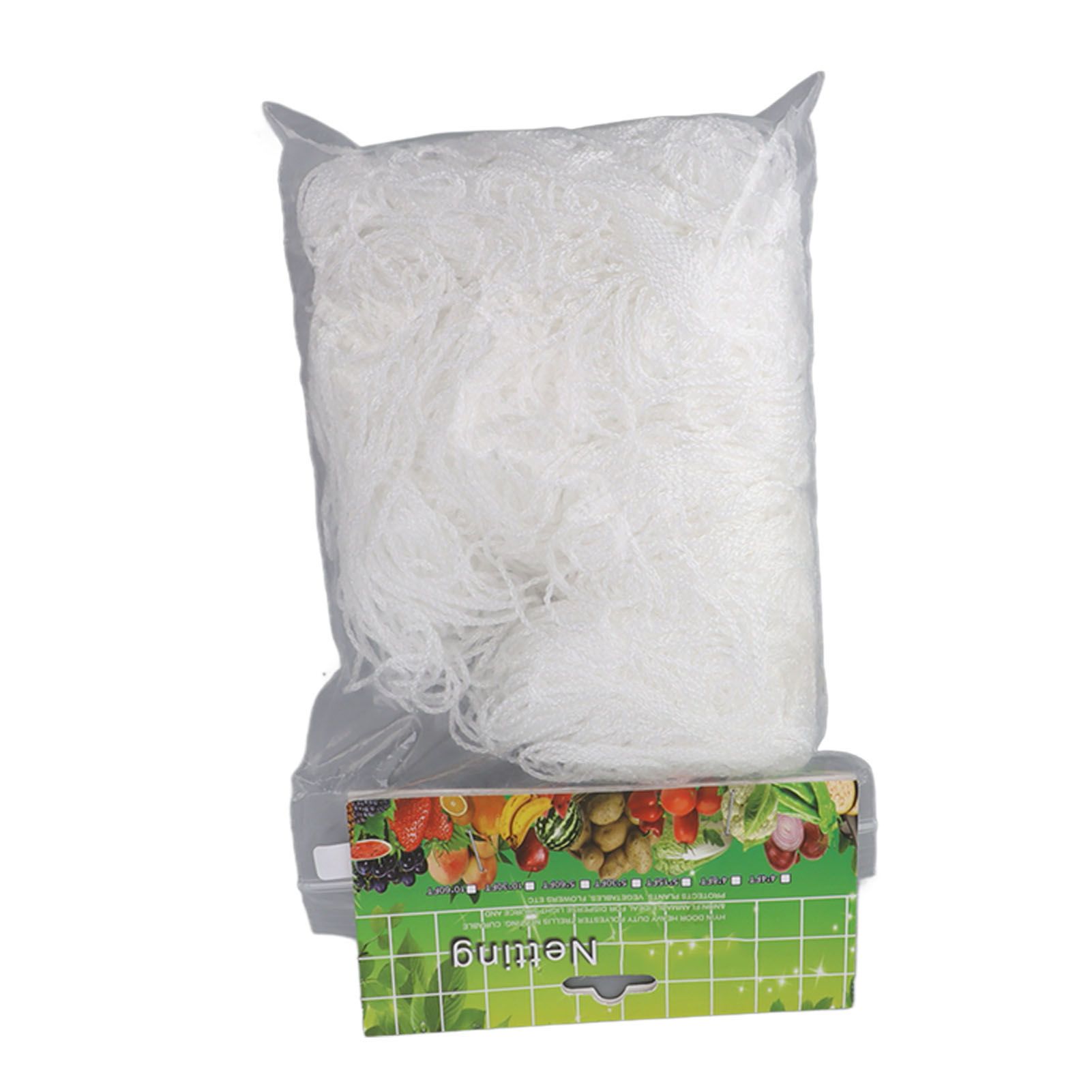 White Garden Plant Trellis Polyester Netting Fruits Vegetables Plants Trellis Net Multi Layer Climbing Plants Trellis Net for Home Yard Farm 5x30FT - Image 2