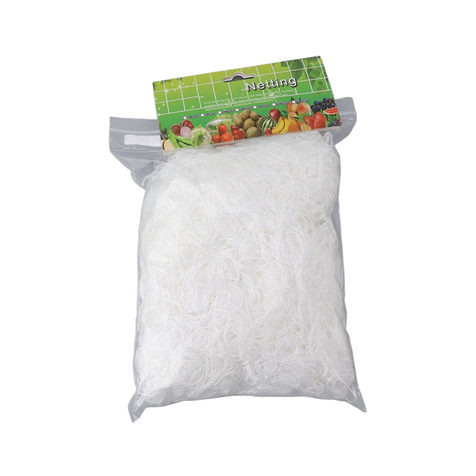 White Garden Plant Trellis Polyester Netting Fruits Vegetables Plants Trellis Net Multi Layer Climbing Plants Trellis Net for Home Yard Farm 5x60FT - Image 1