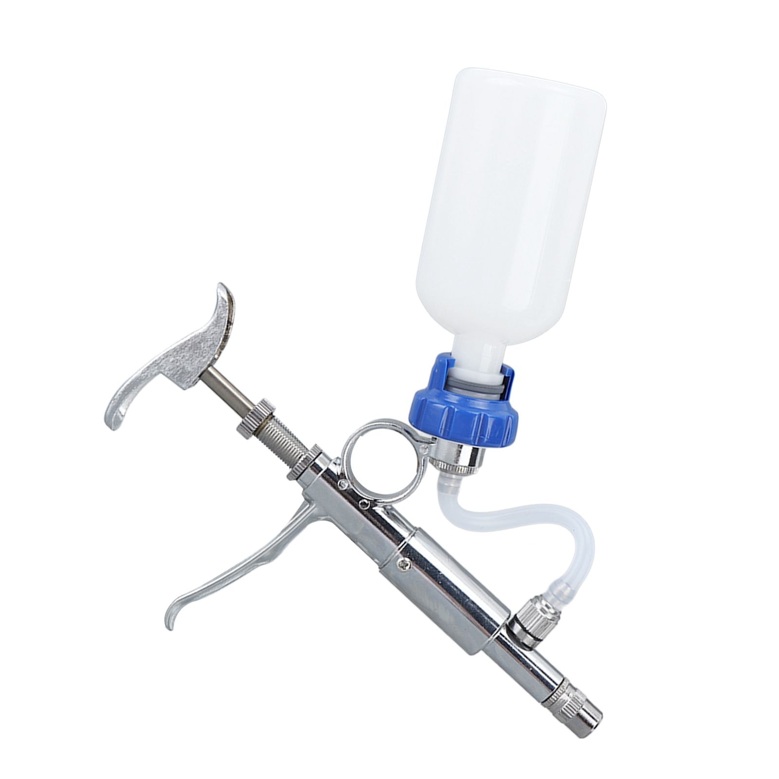 Adjustable Continuous Injection Syringe Stainless Steel Plastic Animal Syringe 5ml Detachable Animal Syringe for Home Farm - Image 2