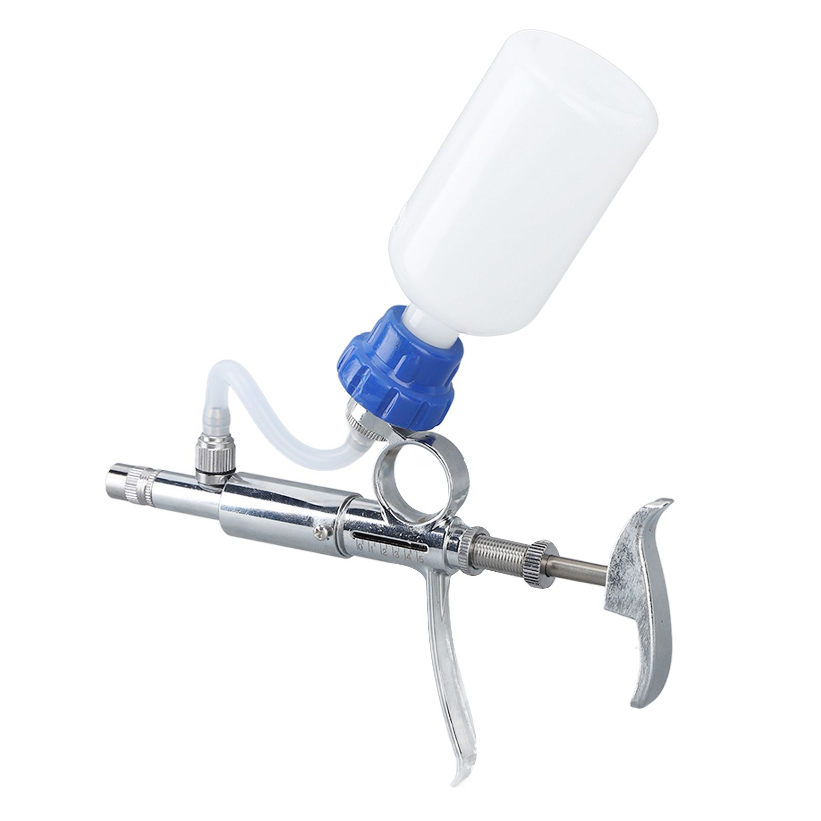 Adjustable Continuous Injection Syringe Stainless Steel Plastic Animal Syringe 5ml Detachable Animal Syringe for Home Farm - Image 6